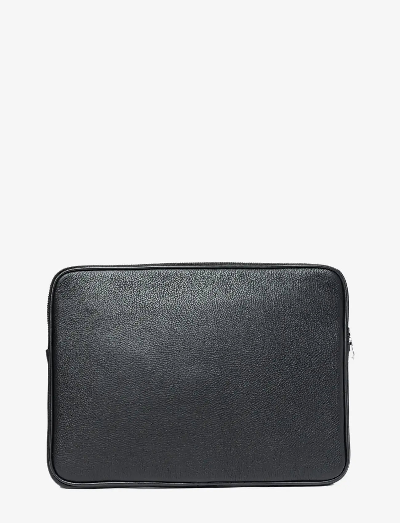 SANDQVIST - LEATHER Laptop Case Piping - alltags-style - black - 1