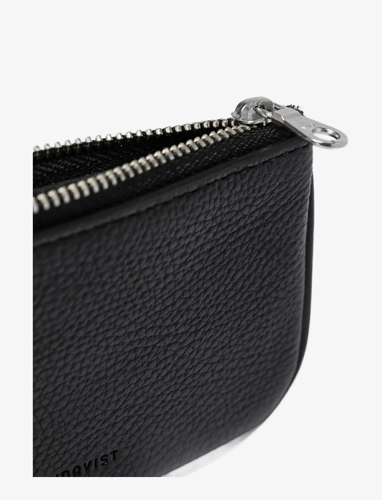 SANDQVIST - LEATHER ZIP WALLET PIPING - plånböcker - black - 1