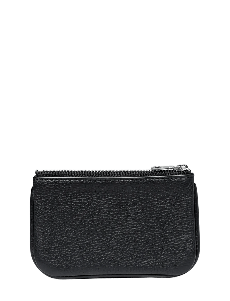 SANDQVIST - LEATHER ZIP WALLET PIPING - plånböcker - black - 2