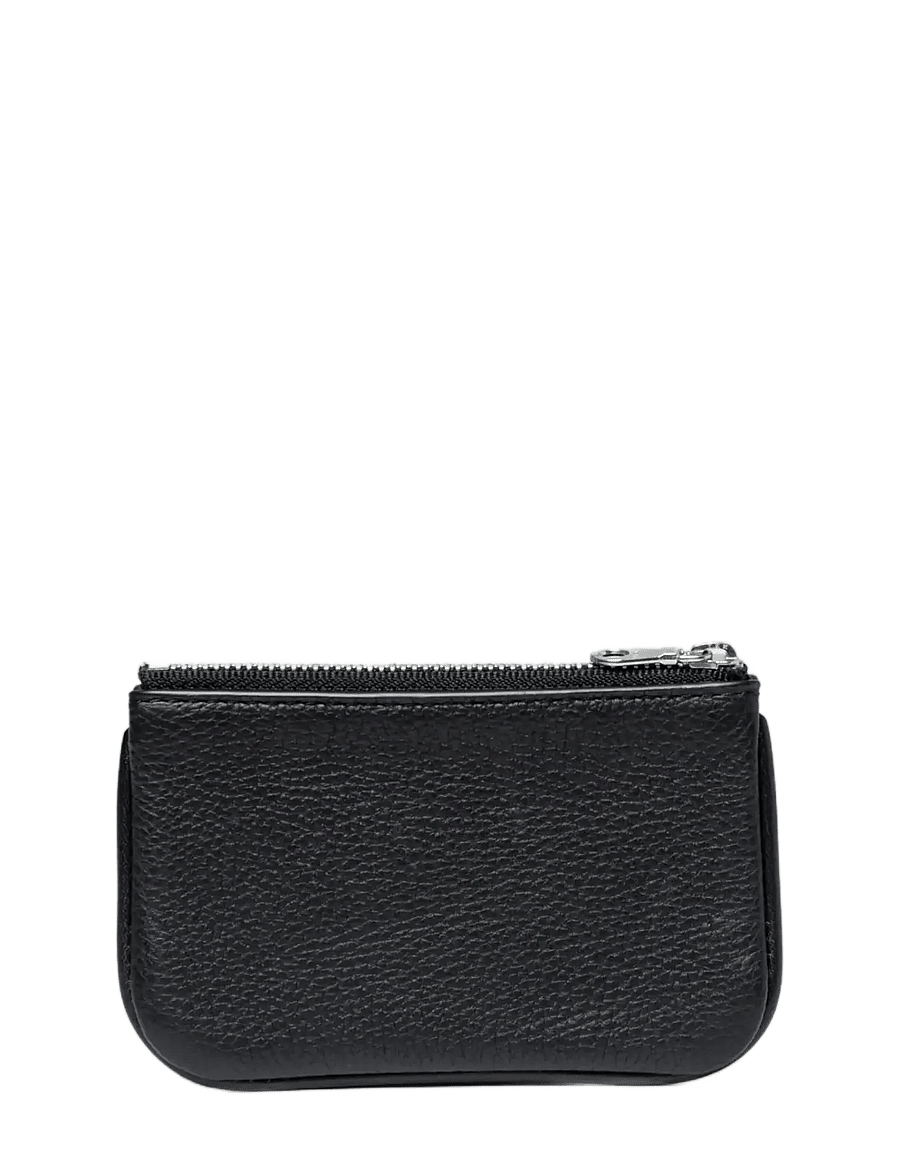 SANDQVIST - LEATHER ZIP WALLET PIPING - punge - black - 2