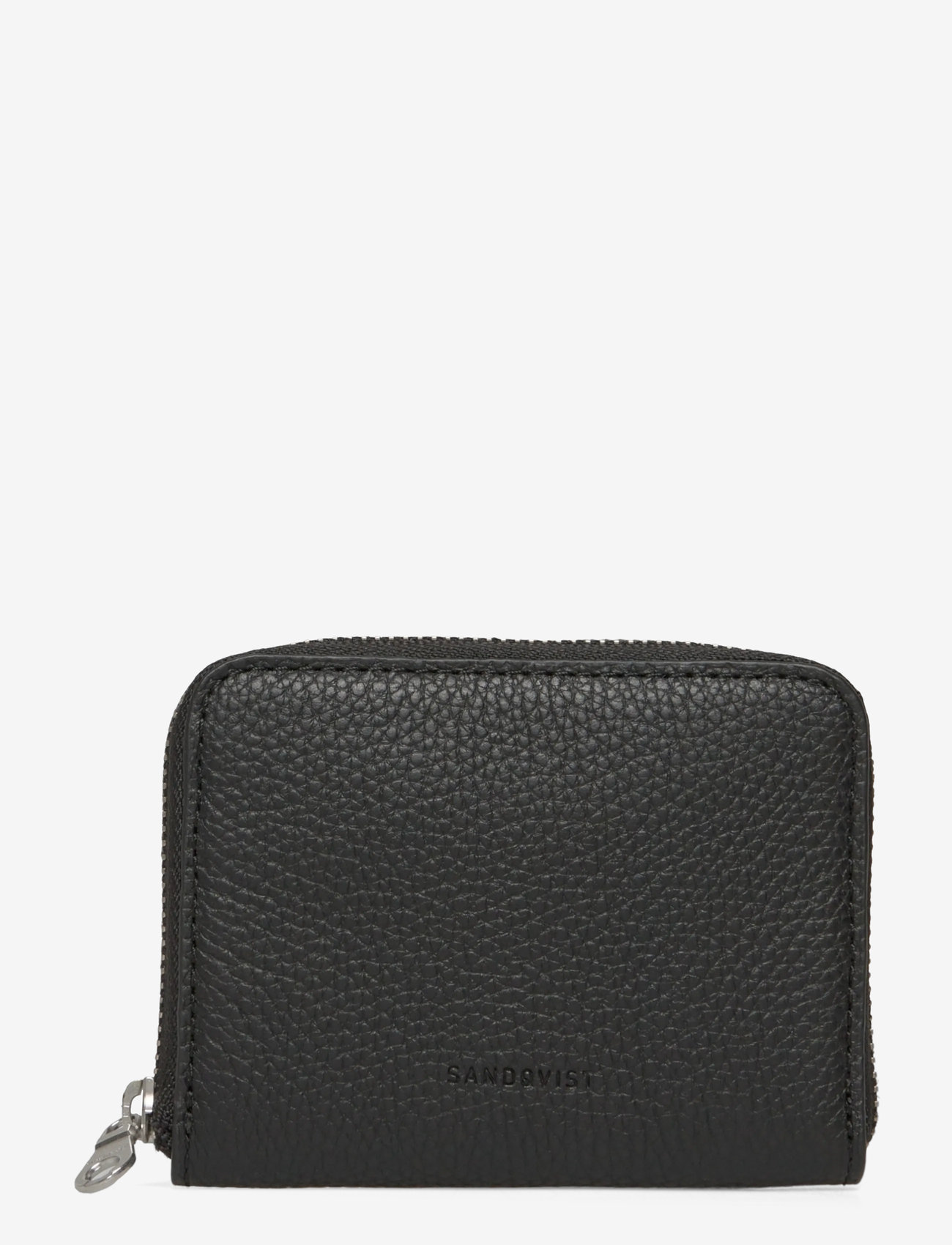 SANDQVIST - LEATHER ZIP WALLET - kortholdere - black - 0