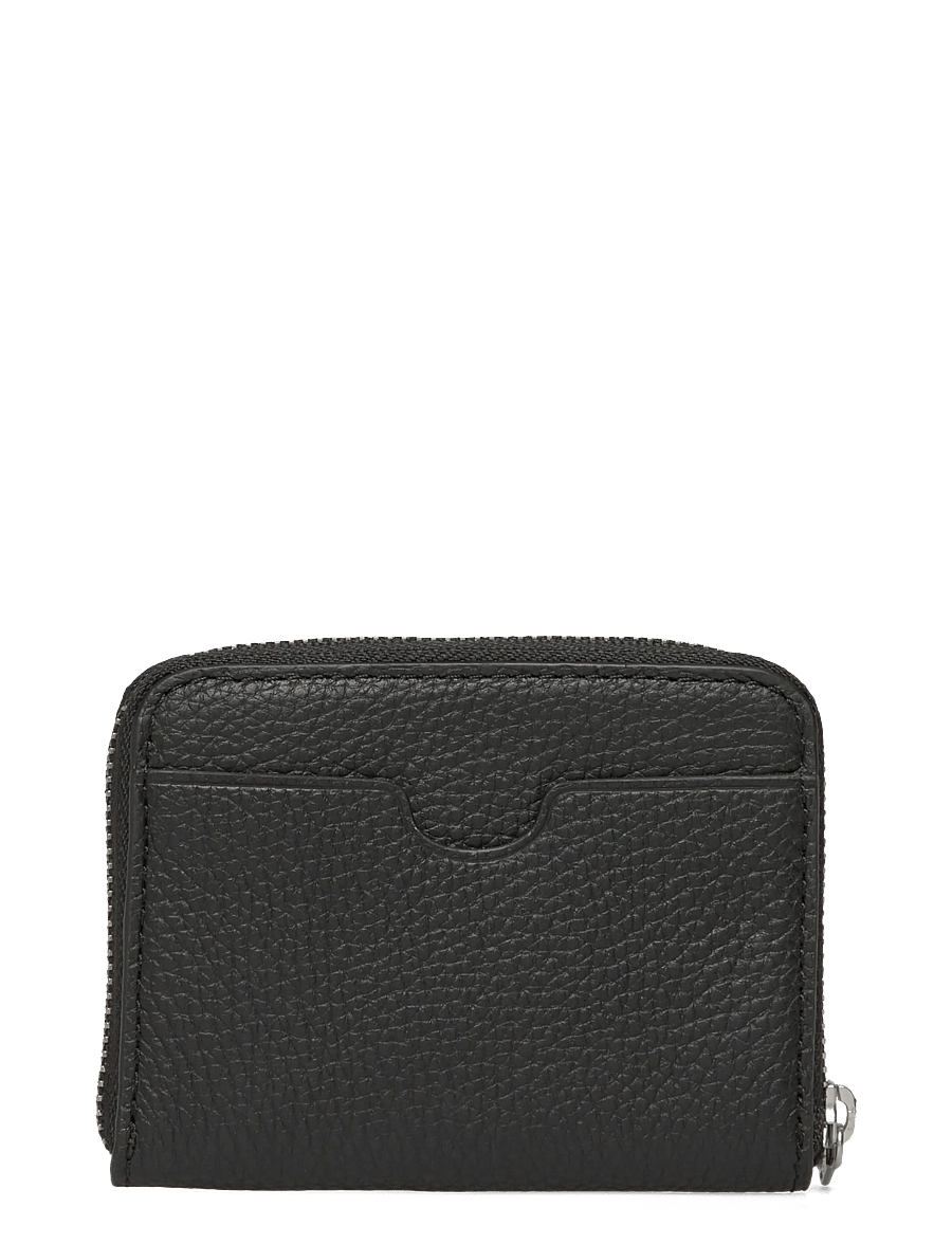 SANDQVIST - LEATHER ZIP WALLET - korthållare - black - 1