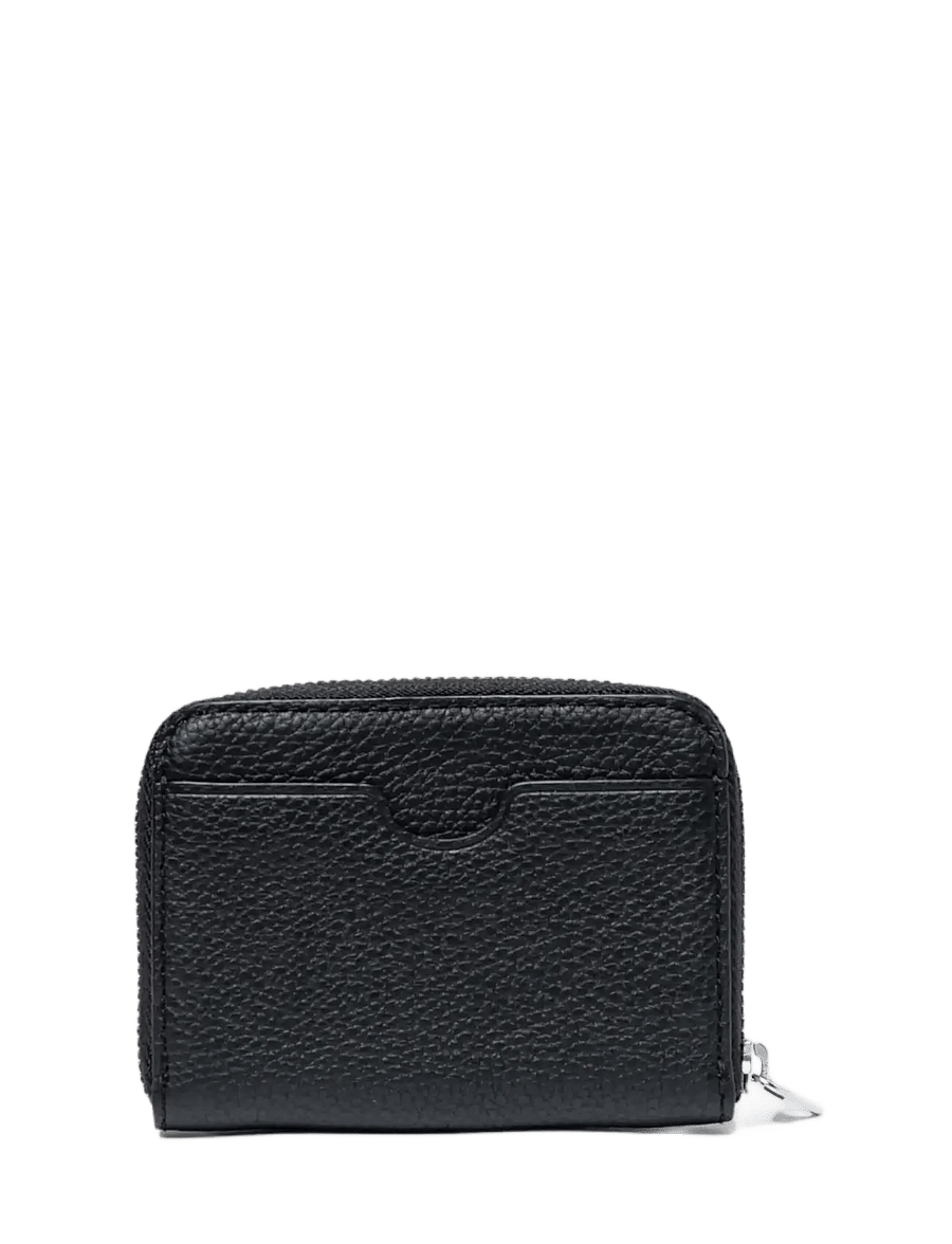 SANDQVIST - LEATHER ZIP WALLET - korthållare - black - 2