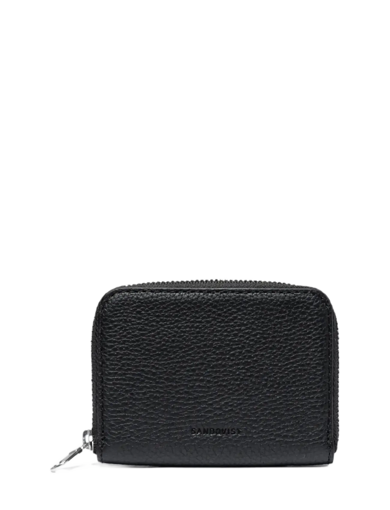 SANDQVIST - LEATHER ZIP WALLET - kortholdere - black - 3