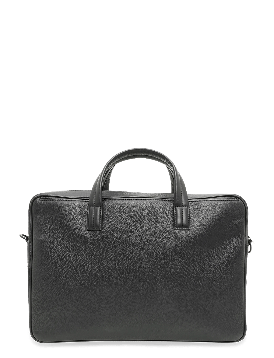 SANDQVIST - LEATHER Briefcase 14" - skuldertasker - black - 1