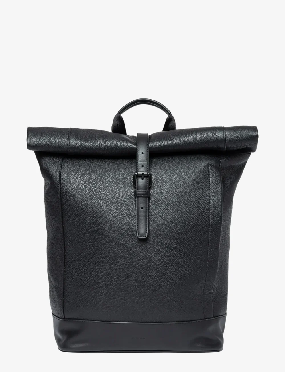 SANDQVIST - LEATHER Rolltop Backpack - osta olukorra järgi - black - 1