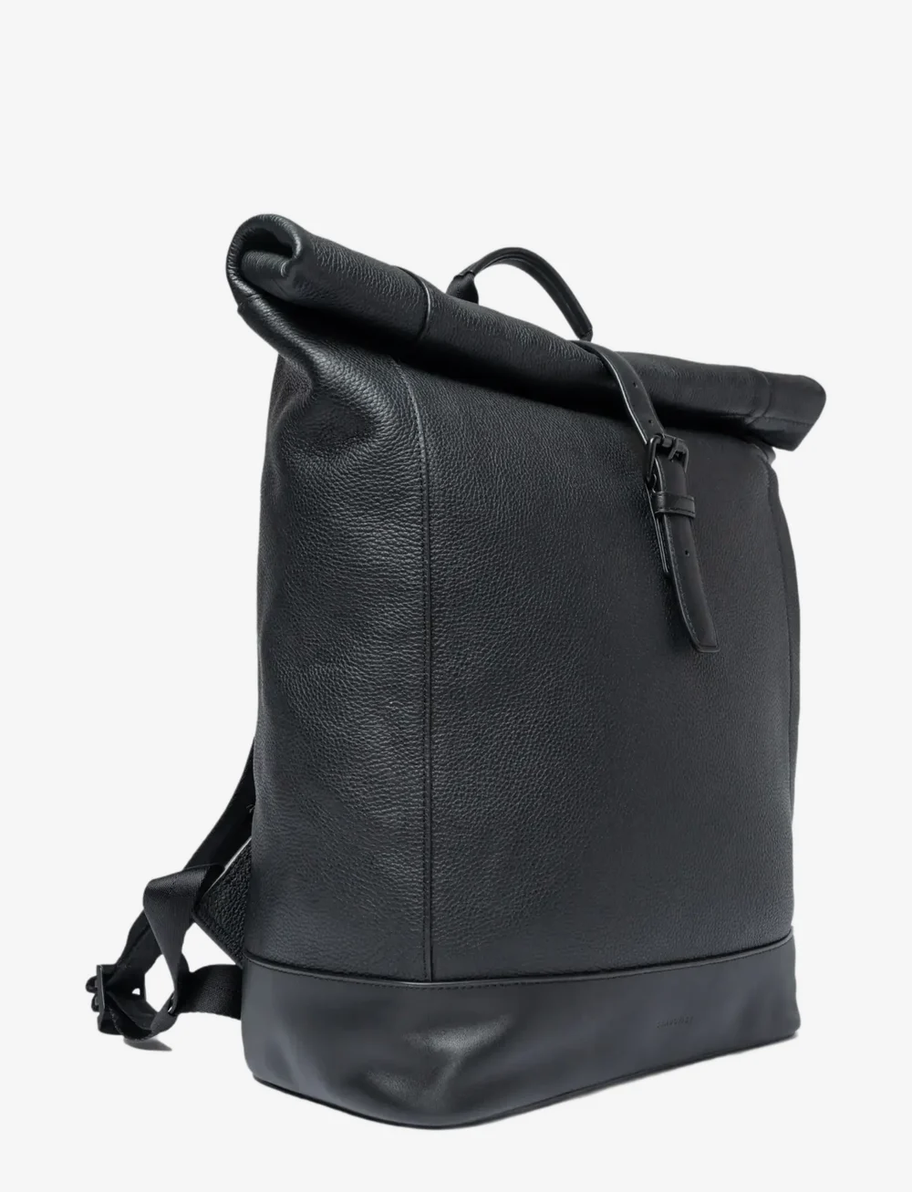 SANDQVIST - LEATHER Rolltop Backpack - osta olukorra järgi - black - 2