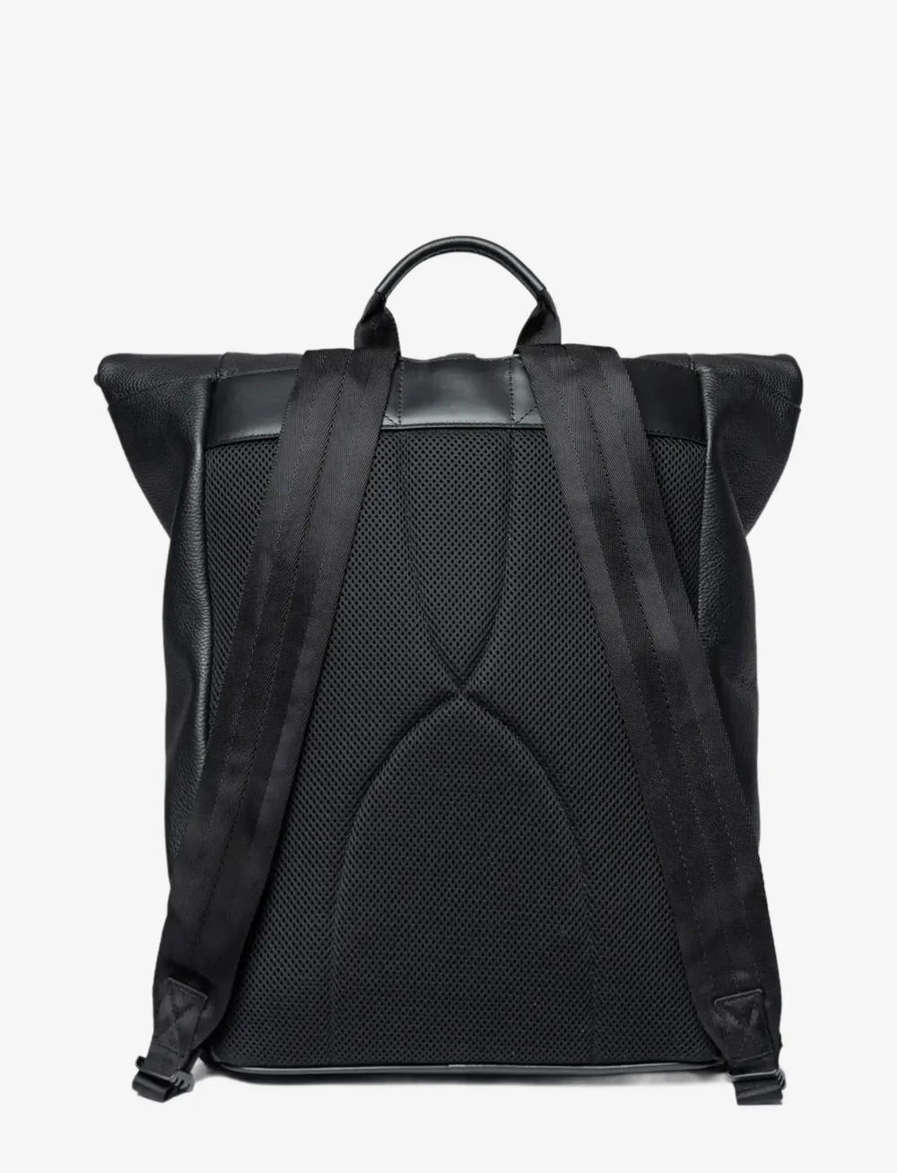 SANDQVIST - LEATHER Rolltop Backpack - osta olukorra järgi - black - 3