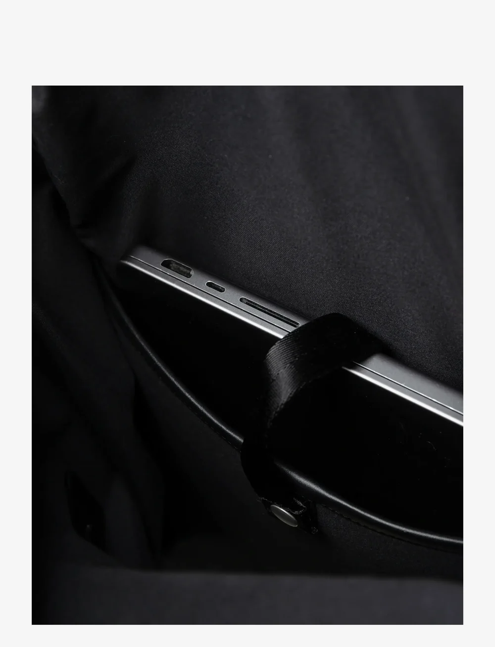 SANDQVIST - LEATHER Rolltop Backpack - osta olukorra järgi - black - 4