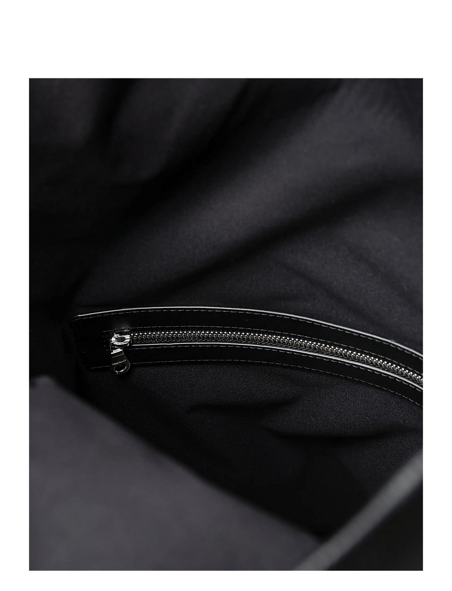 SANDQVIST - LEATHER Rolltop Backpack - black - 5