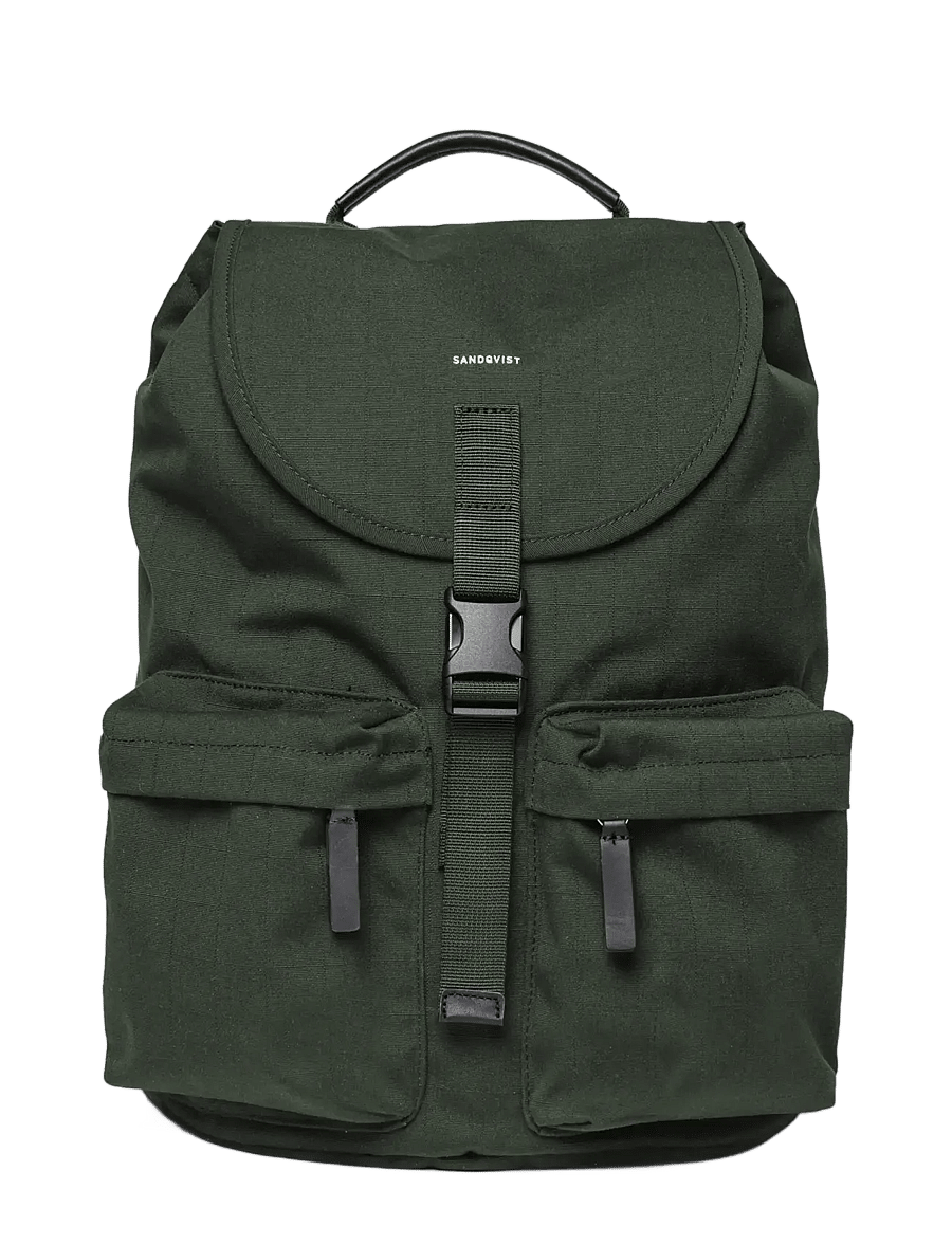 SANDQVIST - EVERYDAY Rucksack - shoppa efter tillfälle - dark green - 0