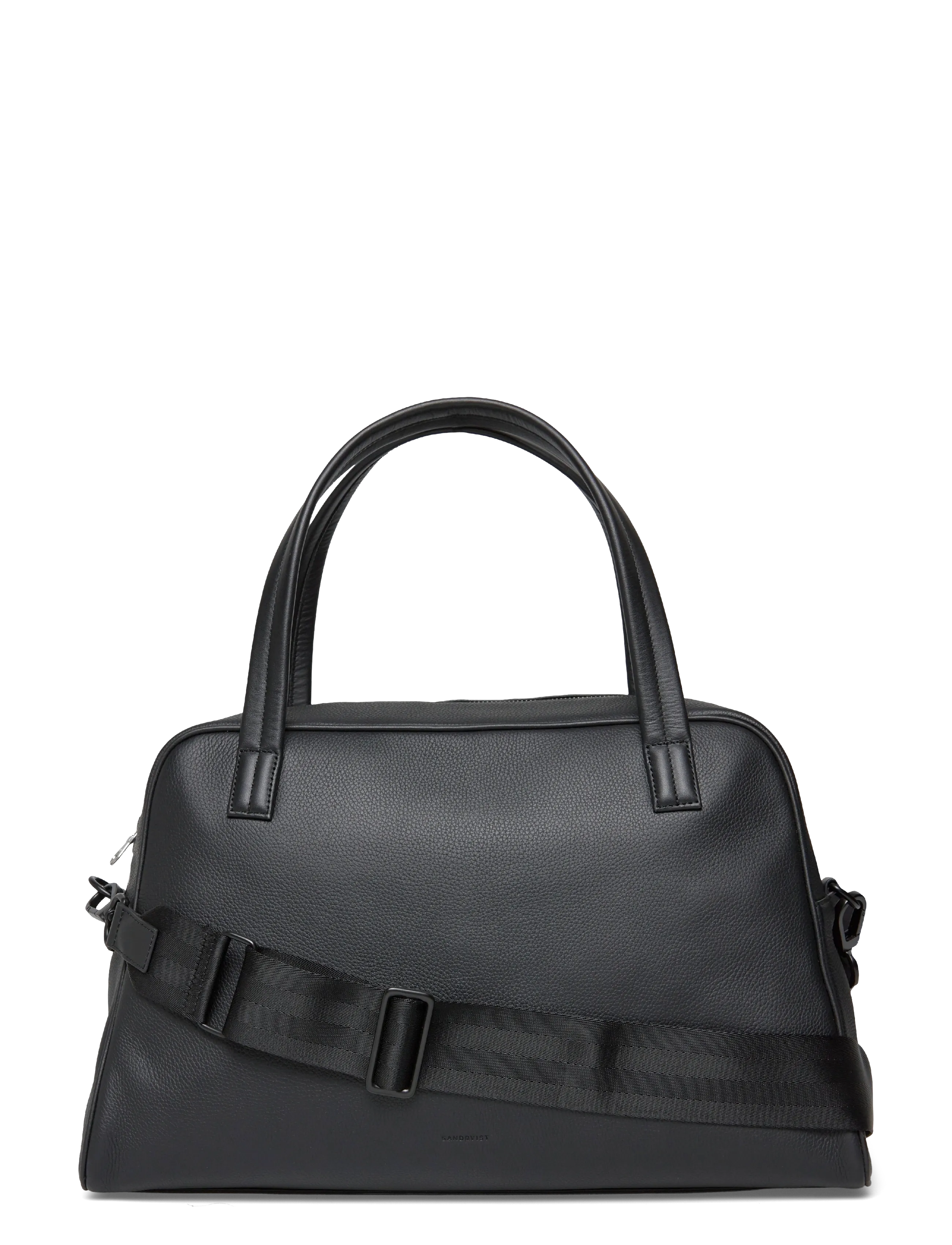 SANDQVIST LEATHER Bowling Bag - Taschen - BLACK / black