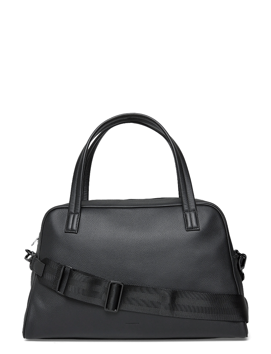SANDQVIST - LEATHER Bowling Bag - ypatingos progos - black - 1