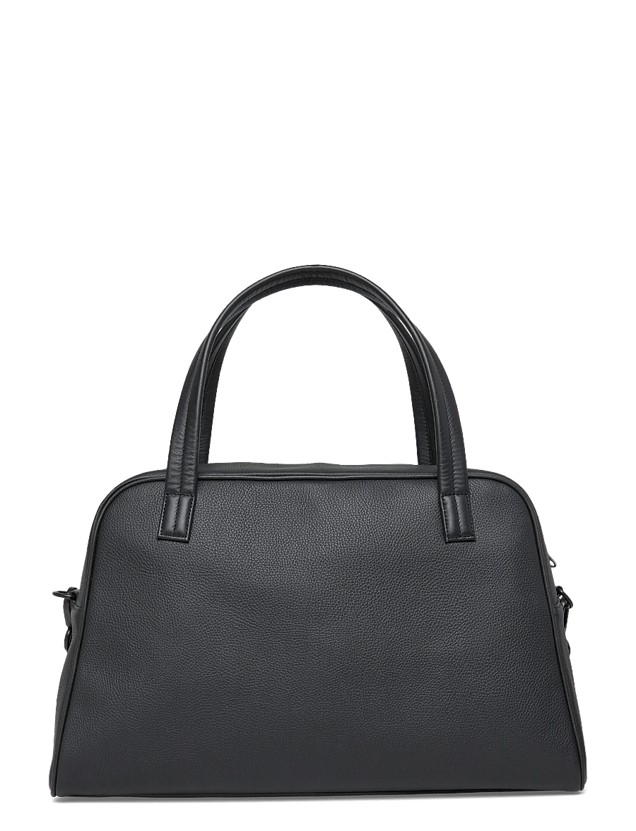 SANDQVIST - LEATHER Bowling Bag - ypatingos progos - black - 2