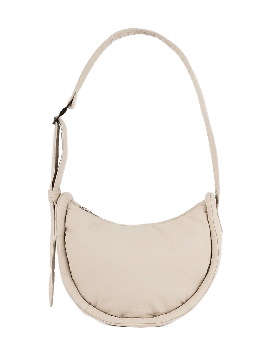 SANDQVIST - CURVE Crossbody Round S - erityistilaisuudet - beige - 0