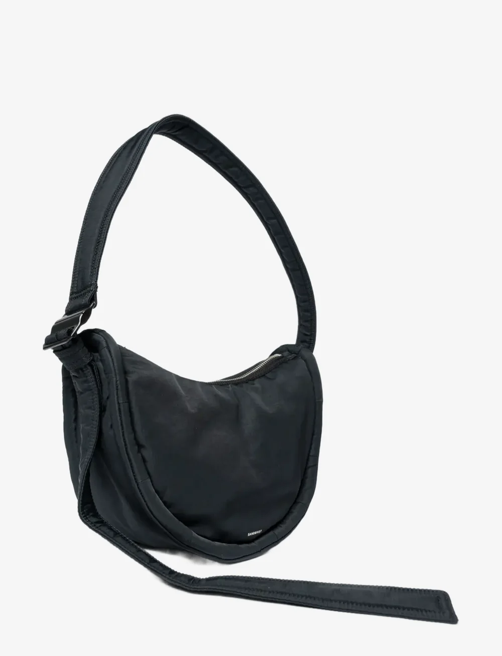 SANDQVIST - CURVE Crossbody Round S - erilised sündmused - black - 1