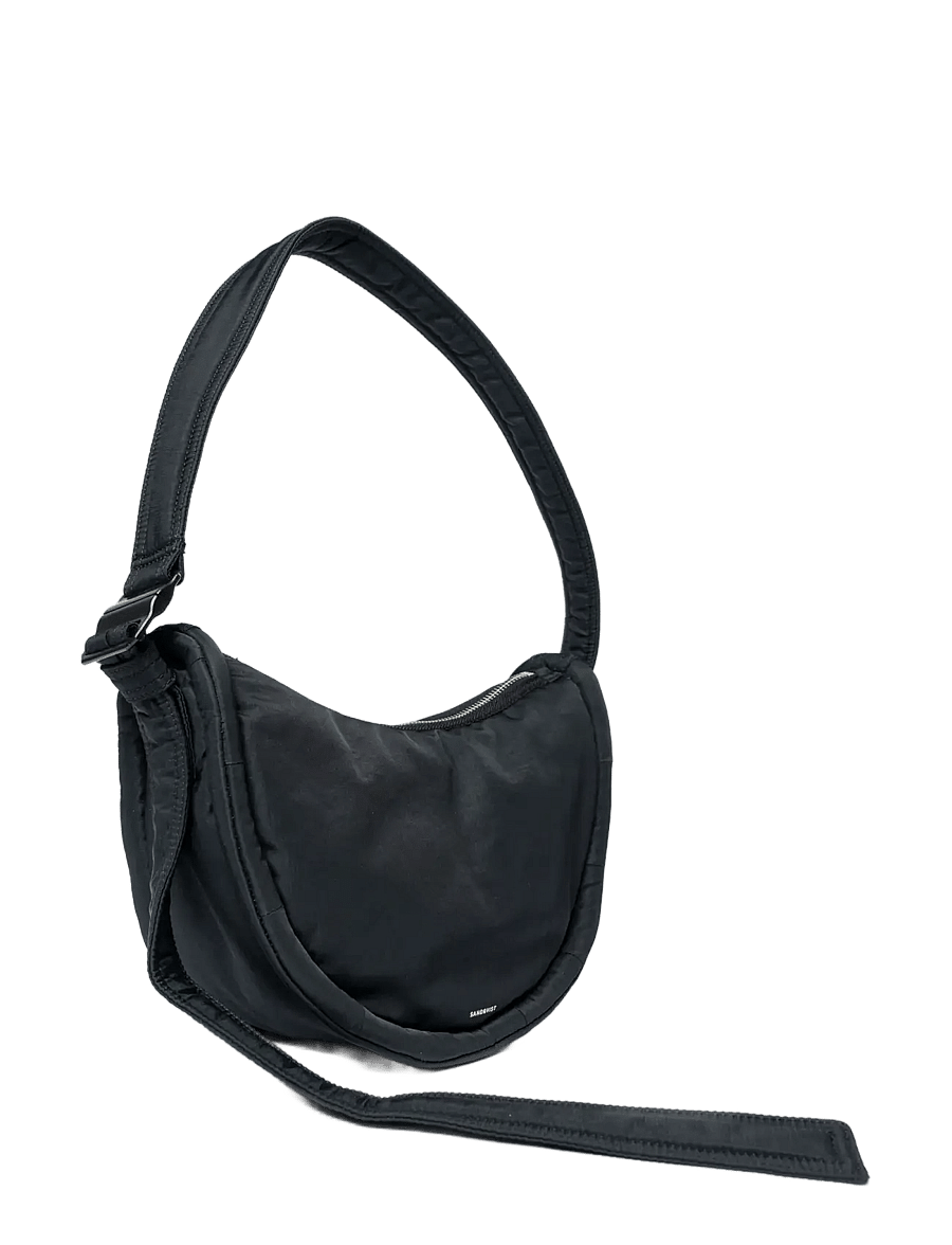 SANDQVIST - CURVE Crossbody Round S - käsilaukut - black - 1