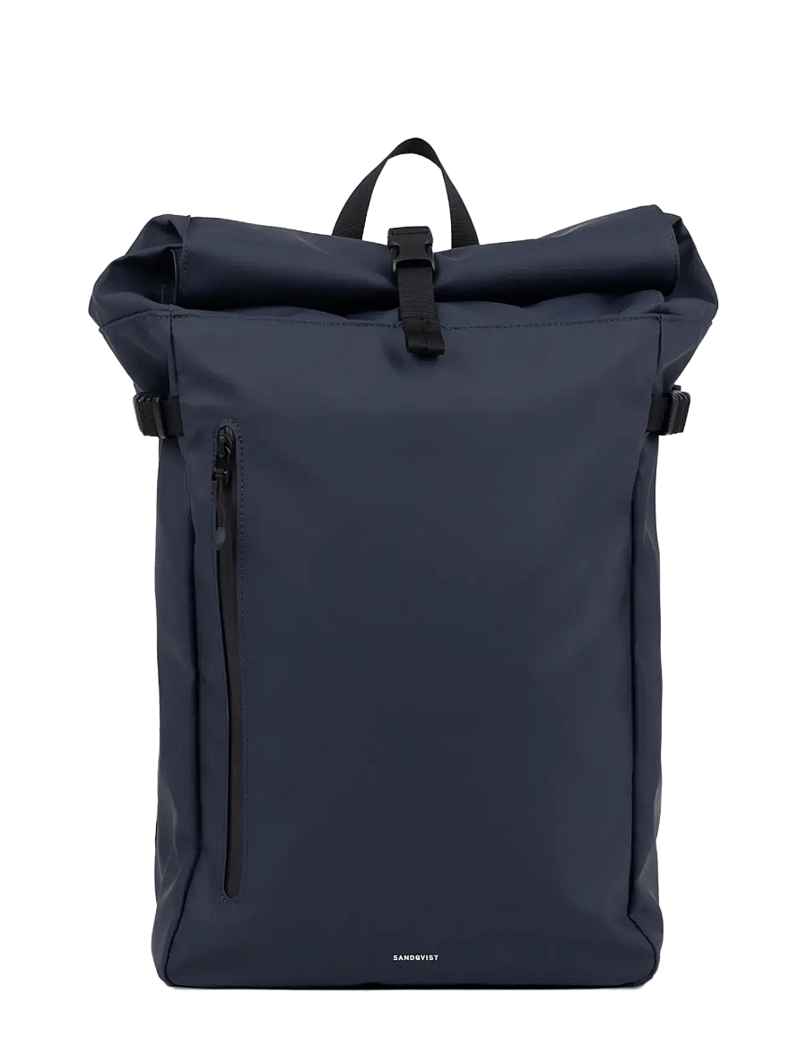 SANDQVIST - STREAM Slim Rolltop L - rolltop seljakotid - navy - 4