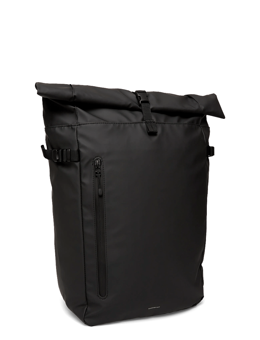 SANDQVIST - STREAM Slim Rolltop L - rullitavad seljakotid - black - 3