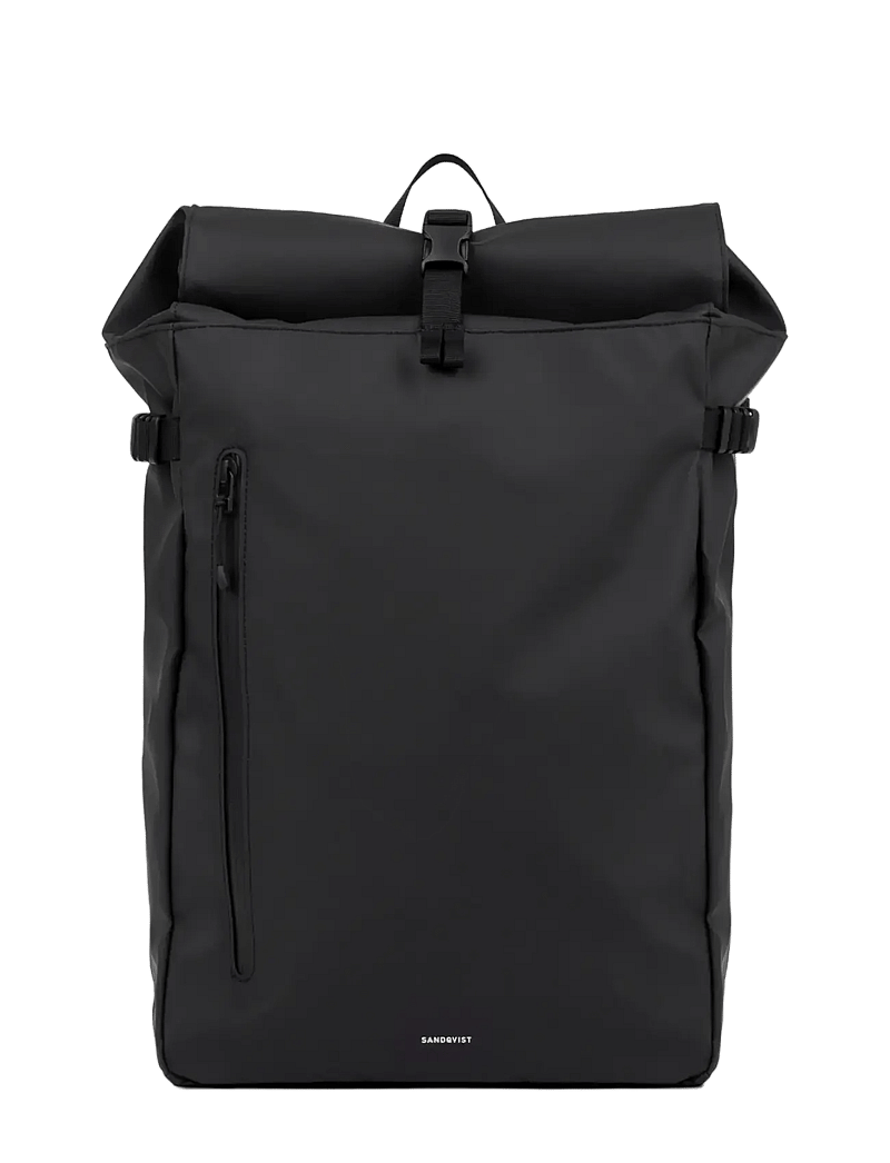 SANDQVIST - STREAM Slim Rolltop L - rolltop seljakotid - black - 4