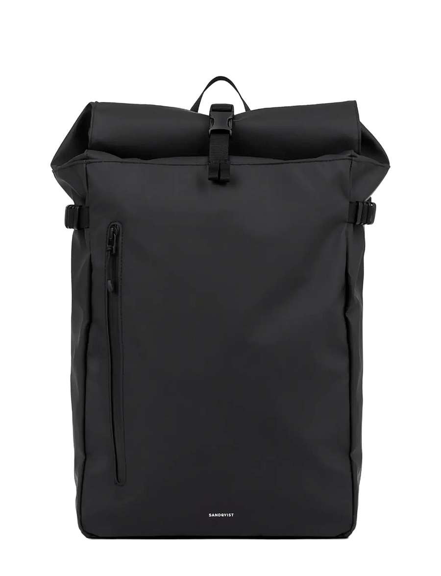 SANDQVIST - STREAM Slim Rolltop L - rullitavad seljakotid - black - 4