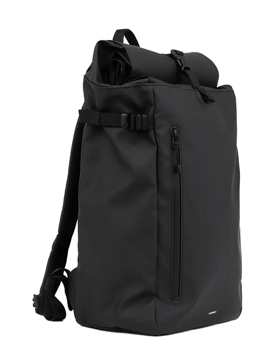 SANDQVIST - STREAM Slim Rolltop L - rullitavad seljakotid - black - 5