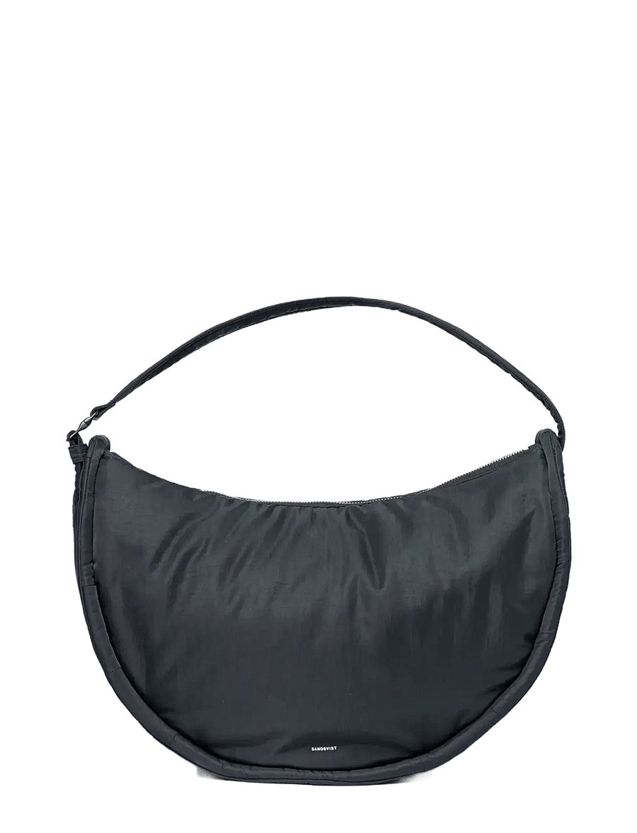 SANDQVIST - CURVE Crossbody Round L - særlige begivenheder - black - 0