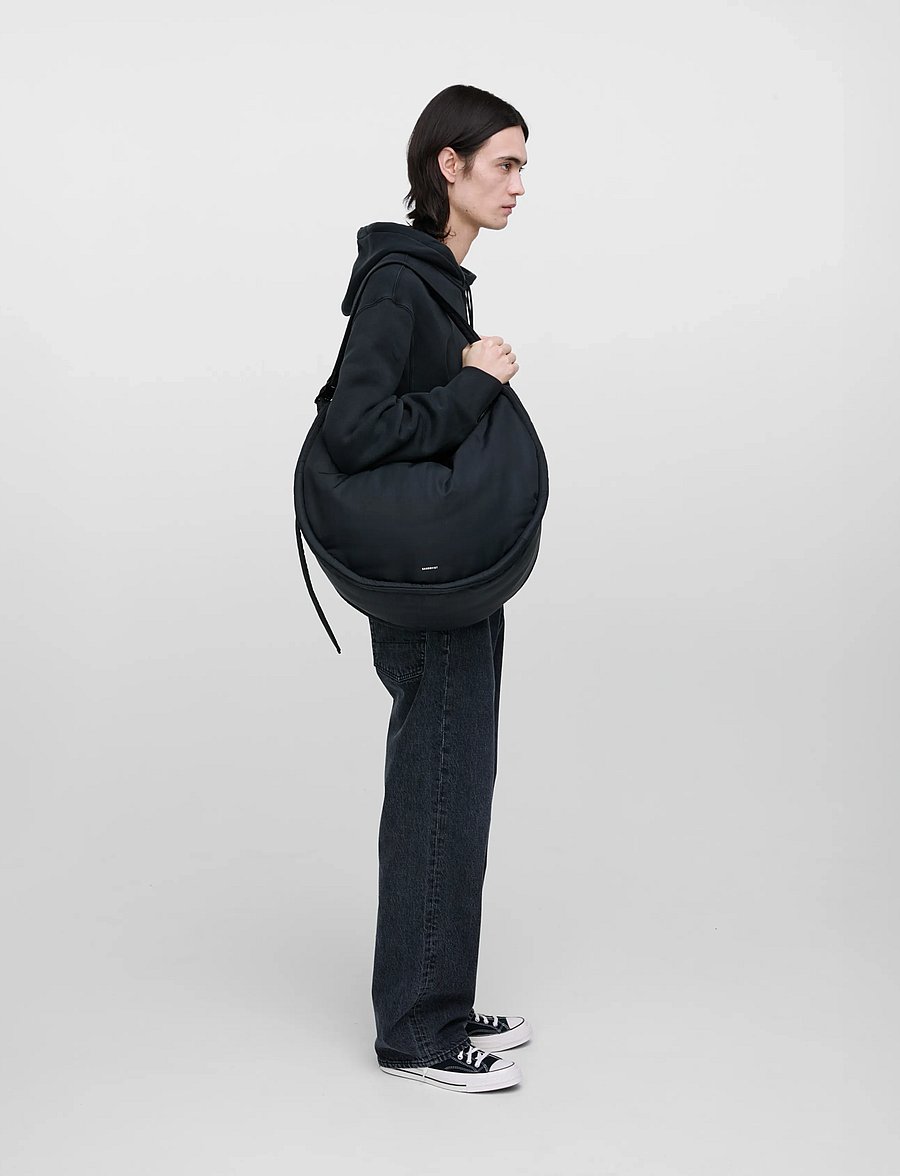 SANDQVIST - CURVE Crossbody Round L - særlige begivenheder - black - 3