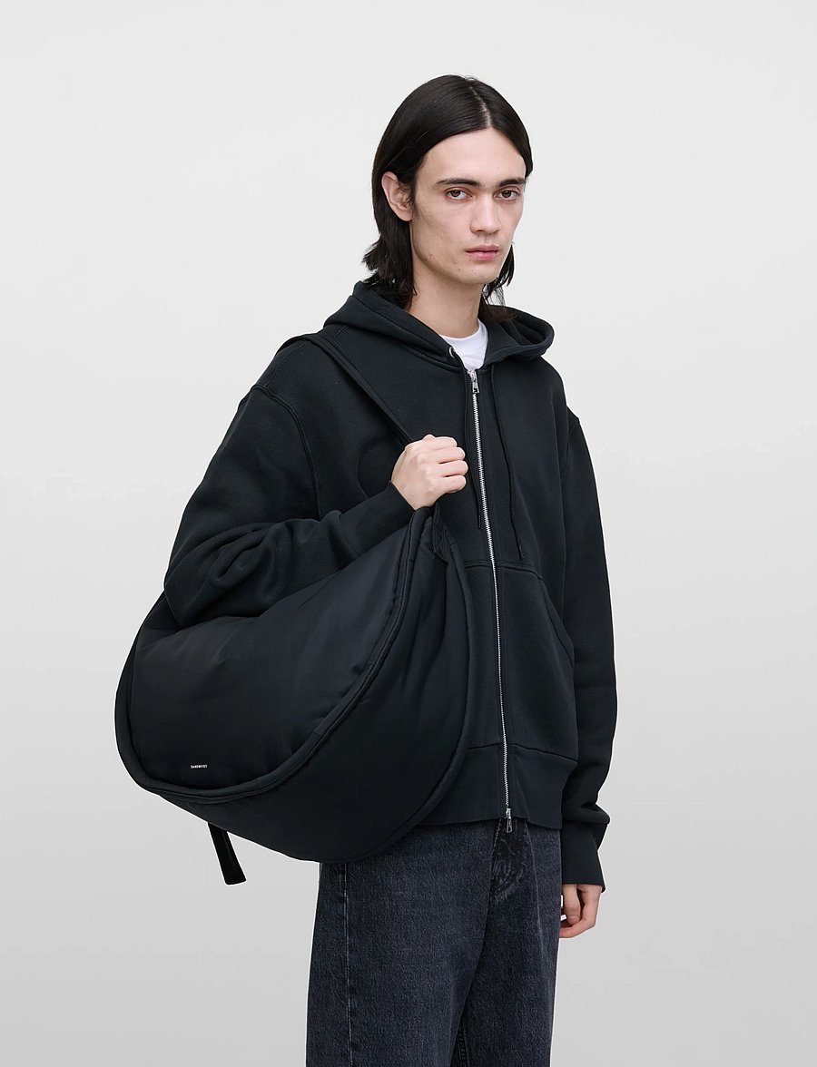 SANDQVIST - CURVE Crossbody Round L - særlige begivenheder - black - 4