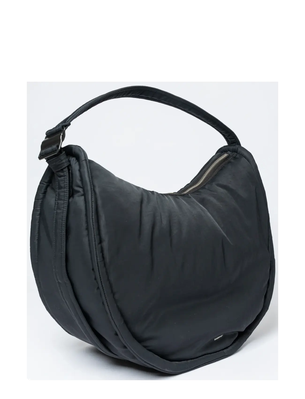 SANDQVIST - CURVE Crossbody Round L - særlige begivenheder - black - 1