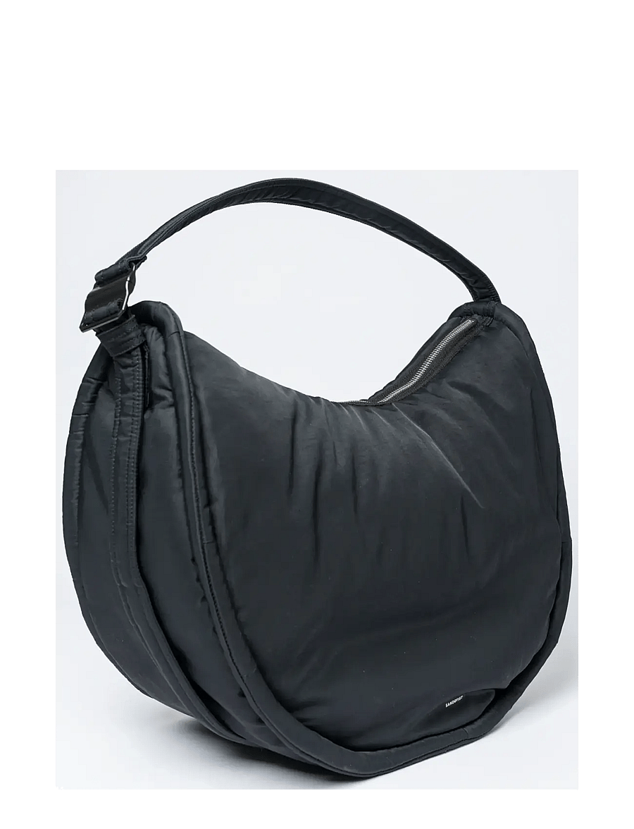 SANDQVIST - CURVE Crossbody Round L - særlige begivenheder - black - 1