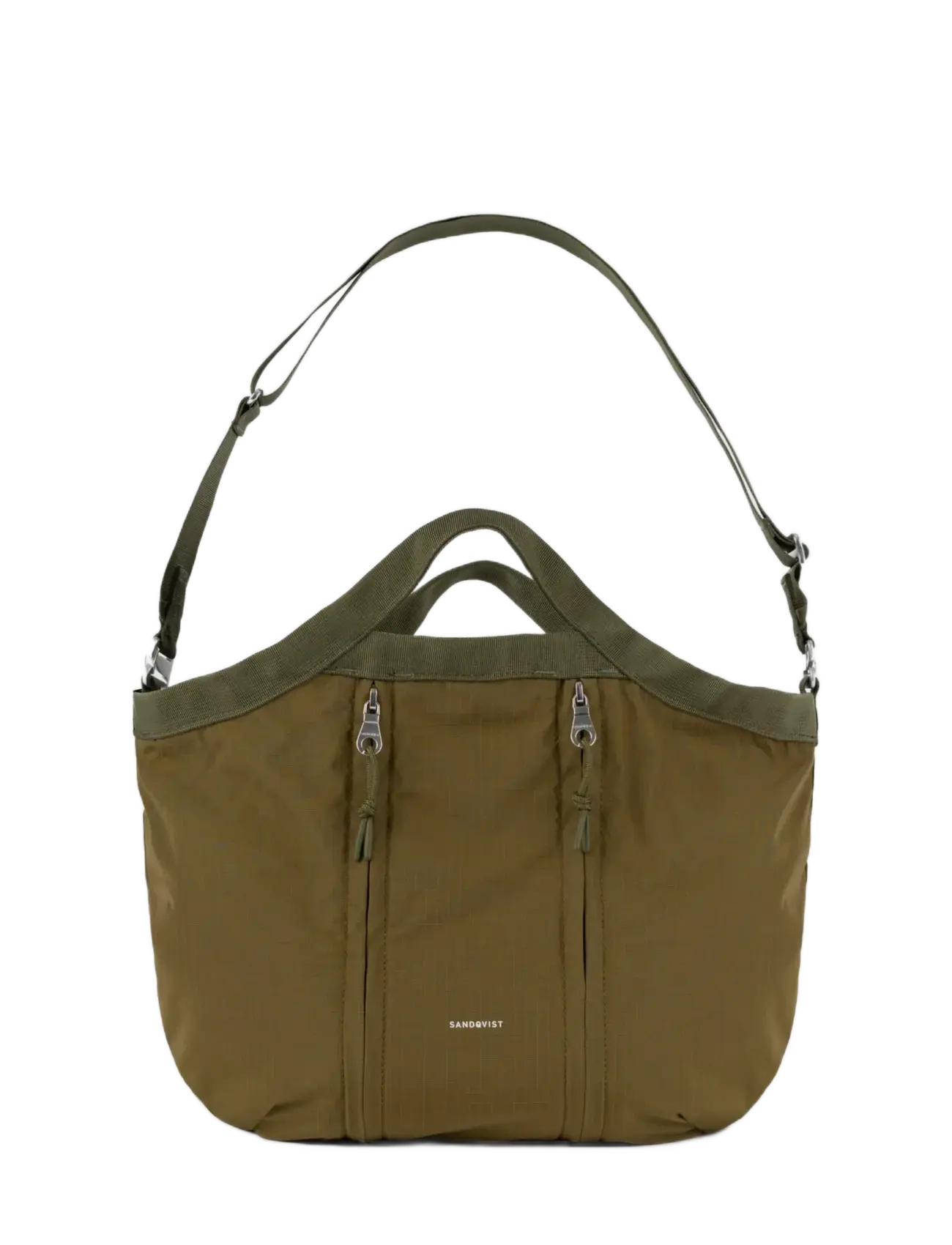 SANDQVIST Grid Expandable Crossbody Bag, One Size, Bags, Khakigrün - Computer Männerswear