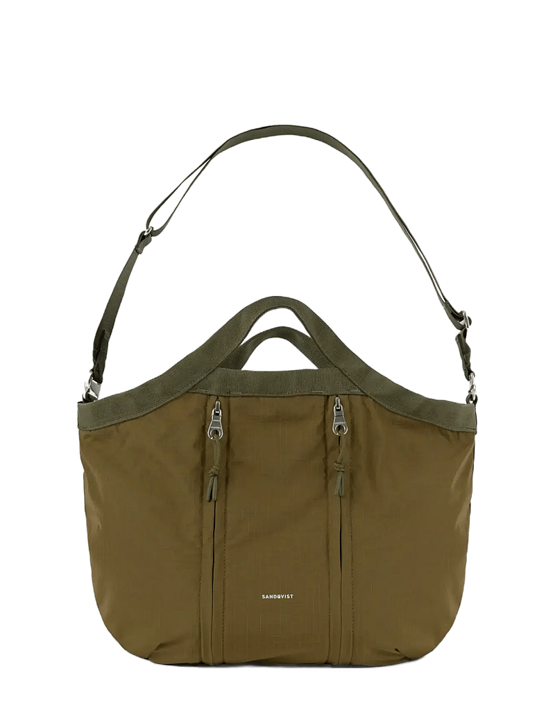 SANDQVIST - GRID Expandable Crossbody Bag - olive - 0