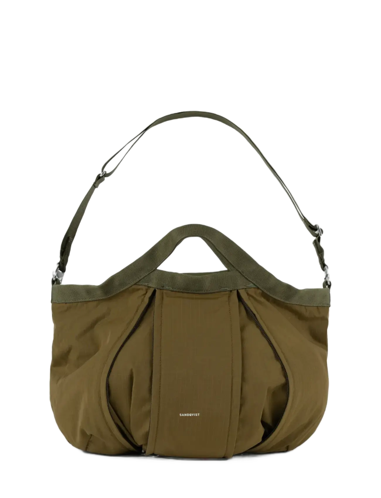 SANDQVIST - GRID Expandable Crossbody Bag - somas portatīvajiem datoriem - olive - 1