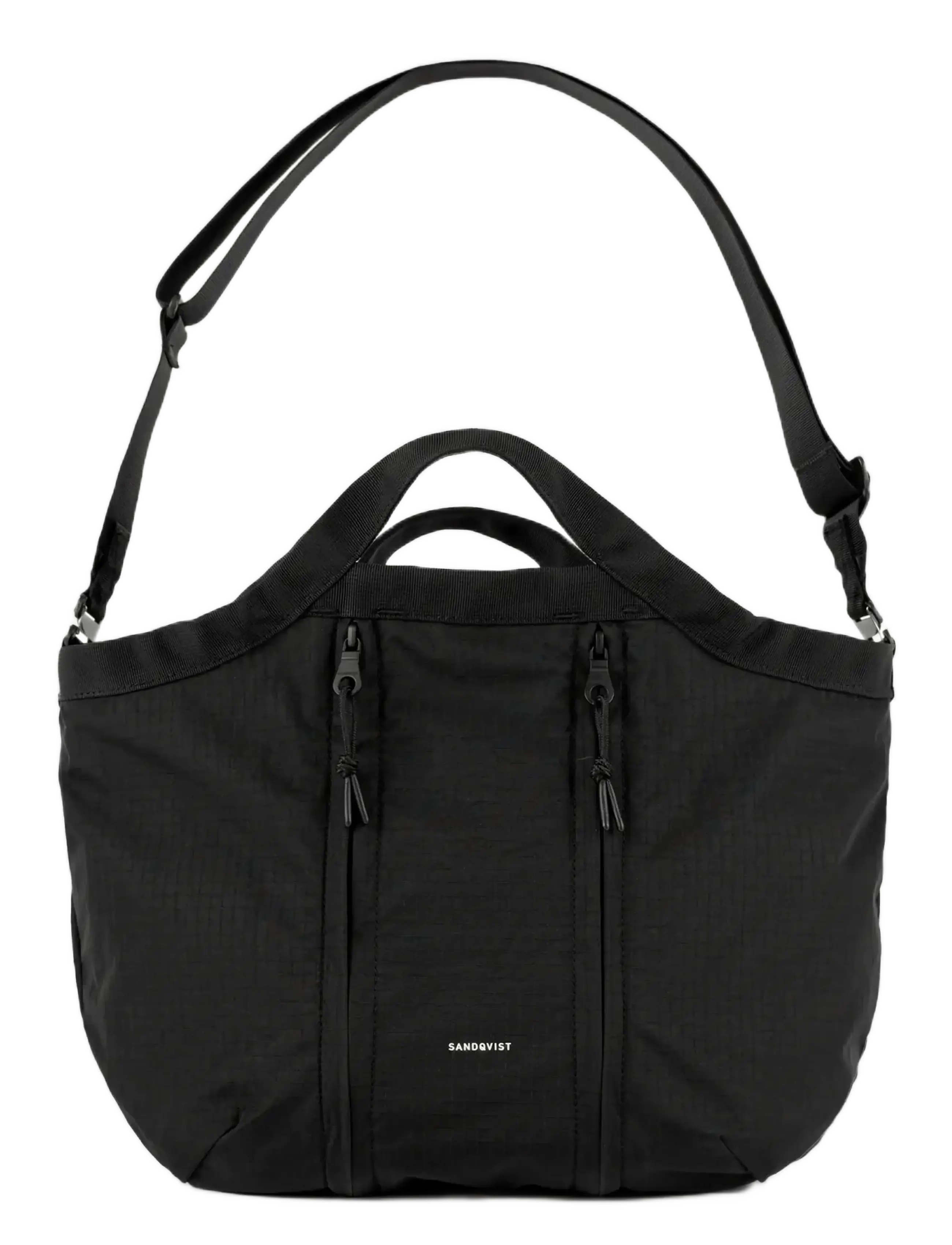 SANDQVIST Grid Expandable Crossbody Bag, One Size, Bags, Schwarz - Computer Männerswear