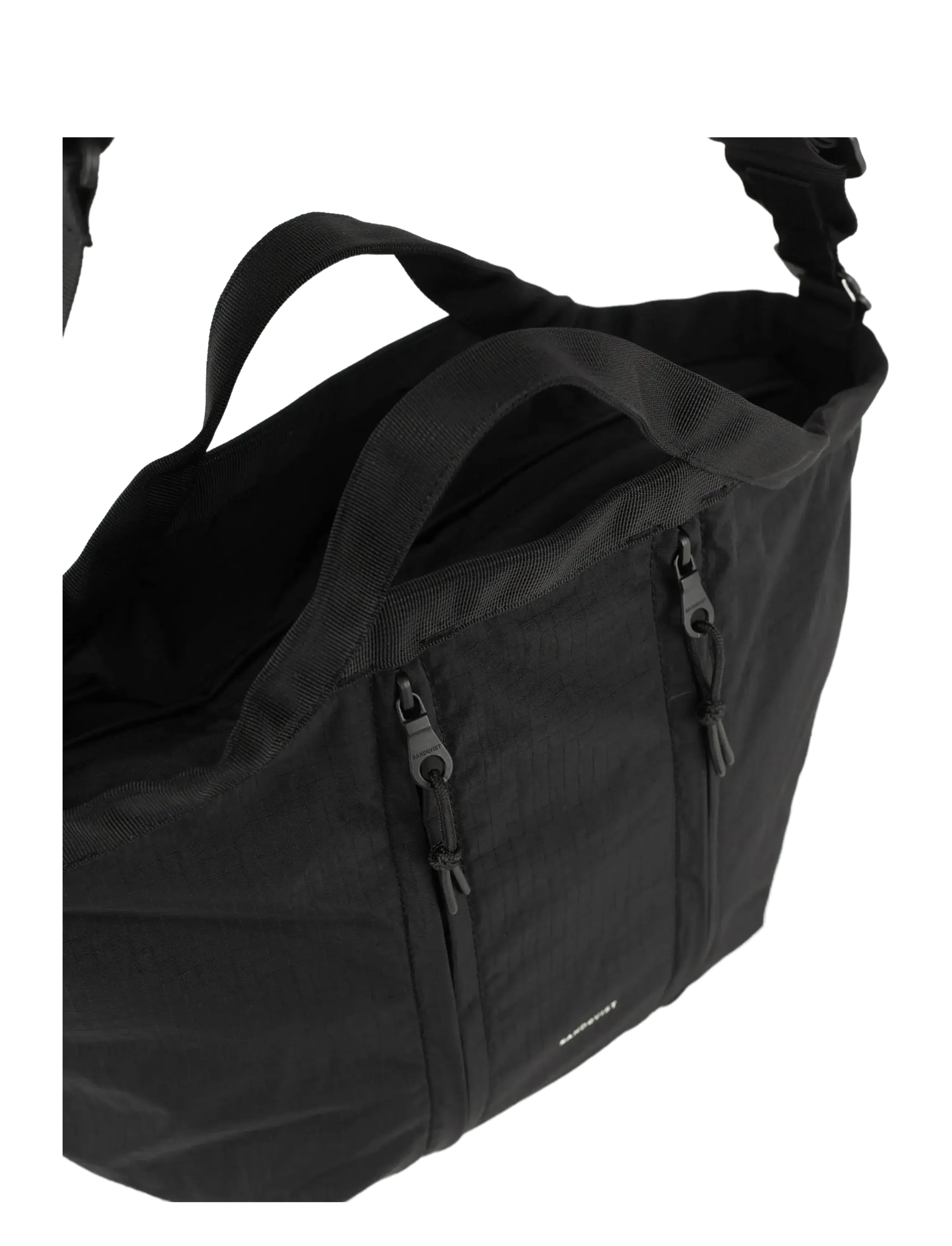 SANDQVIST - GRID Expandable Crossbody Bag - laptopväskor - black - 2
