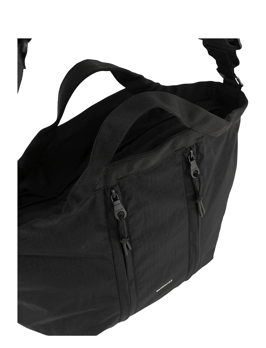 SANDQVIST - GRID Expandable Crossbody Bag - laptopväskor - black - 2