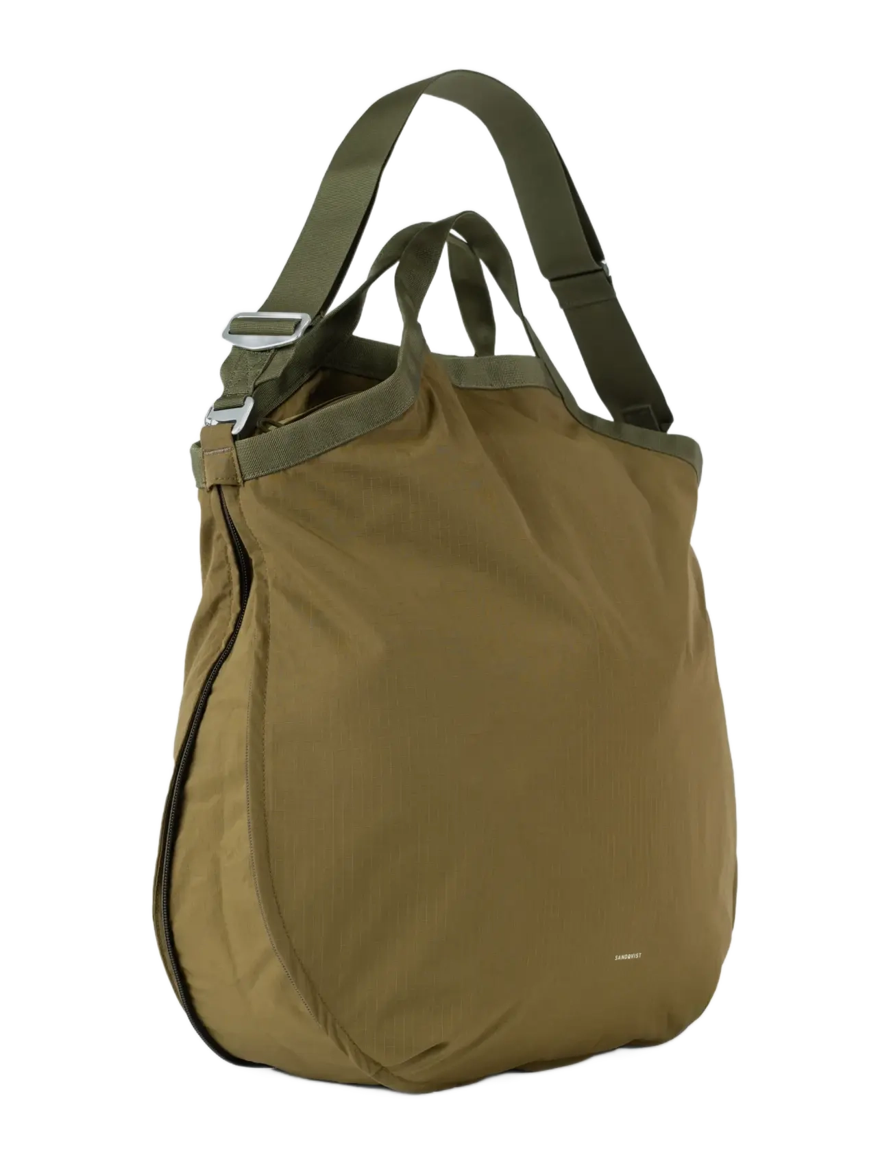 SANDQVIST - GRID Expandable Tote Bag - skuldertasker - olive - 2