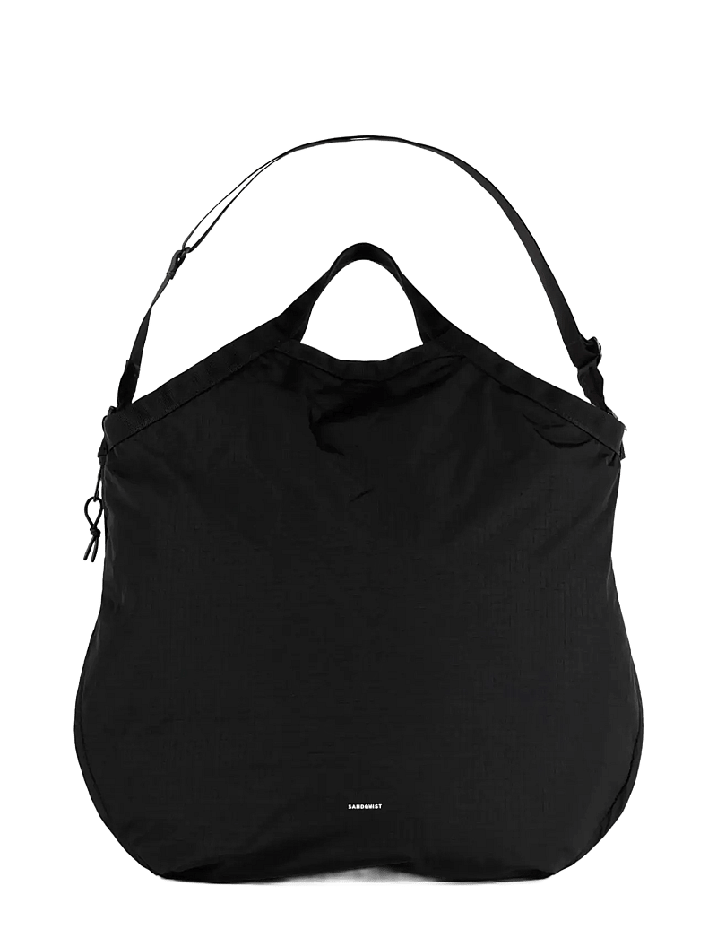 SANDQVIST - GRID Expandable Tote Bag - schultertaschen - black - 0