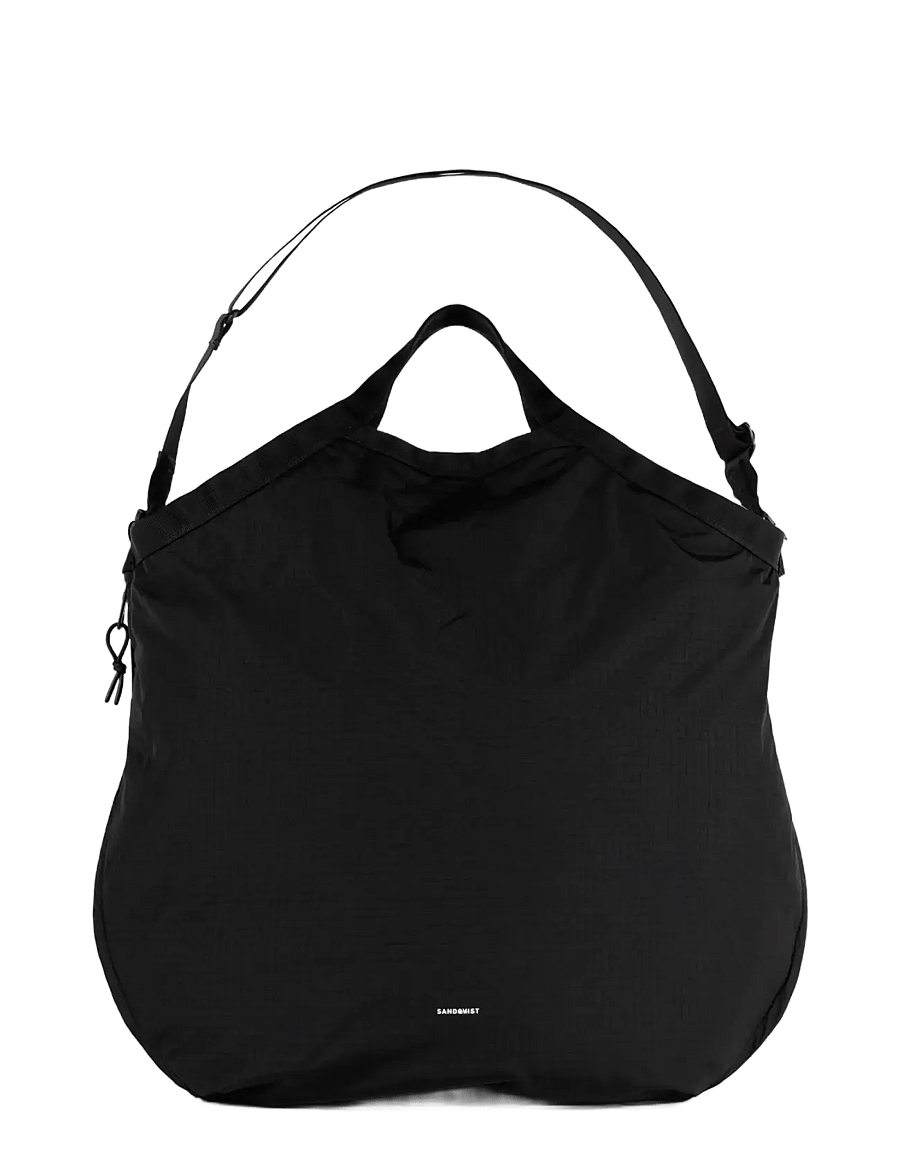 SANDQVIST - GRID Expandable Tote Bag - skuldertasker - black - 0