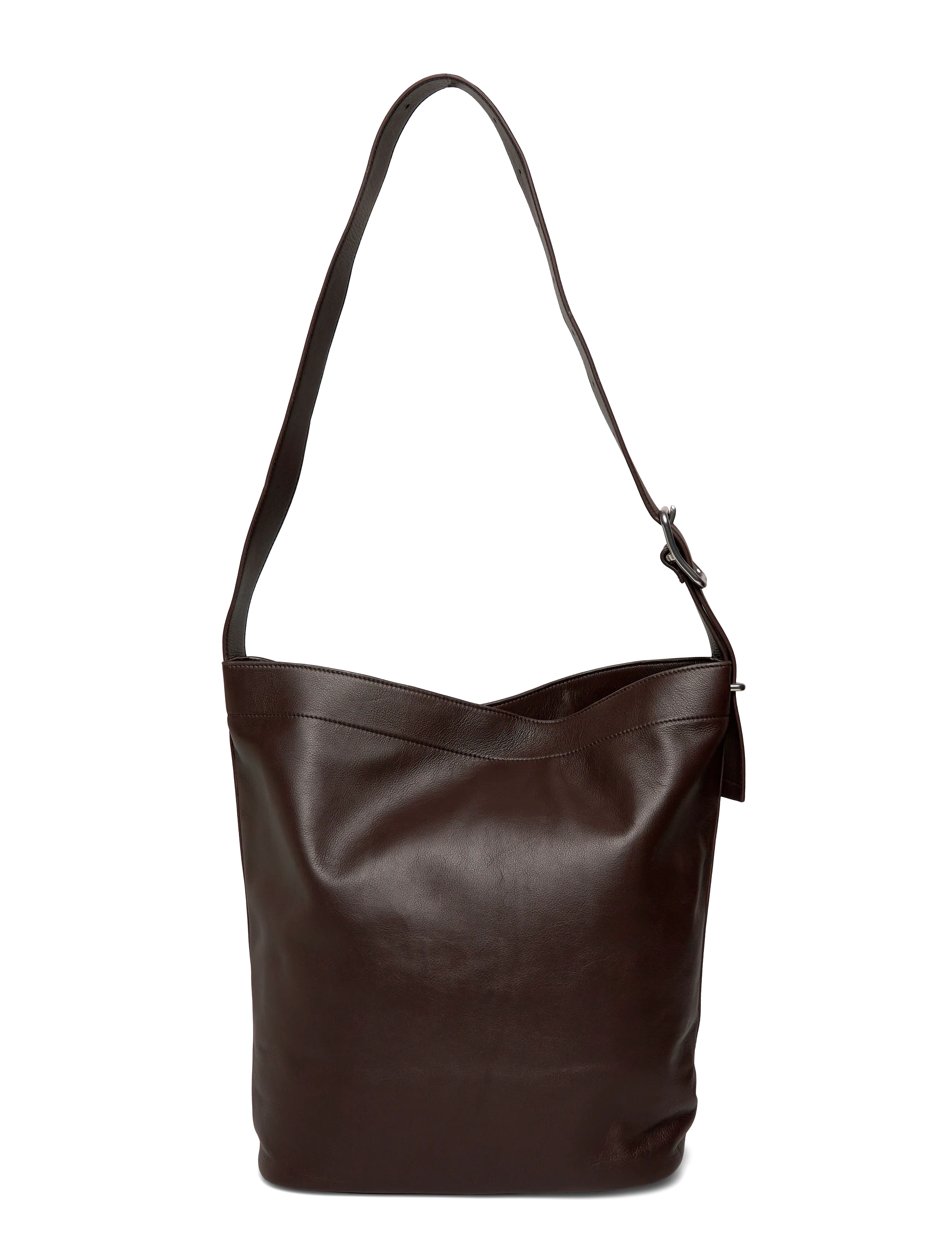 SANDQVIST - LEATHER Shopper Bag - accessories - dark brown - 1