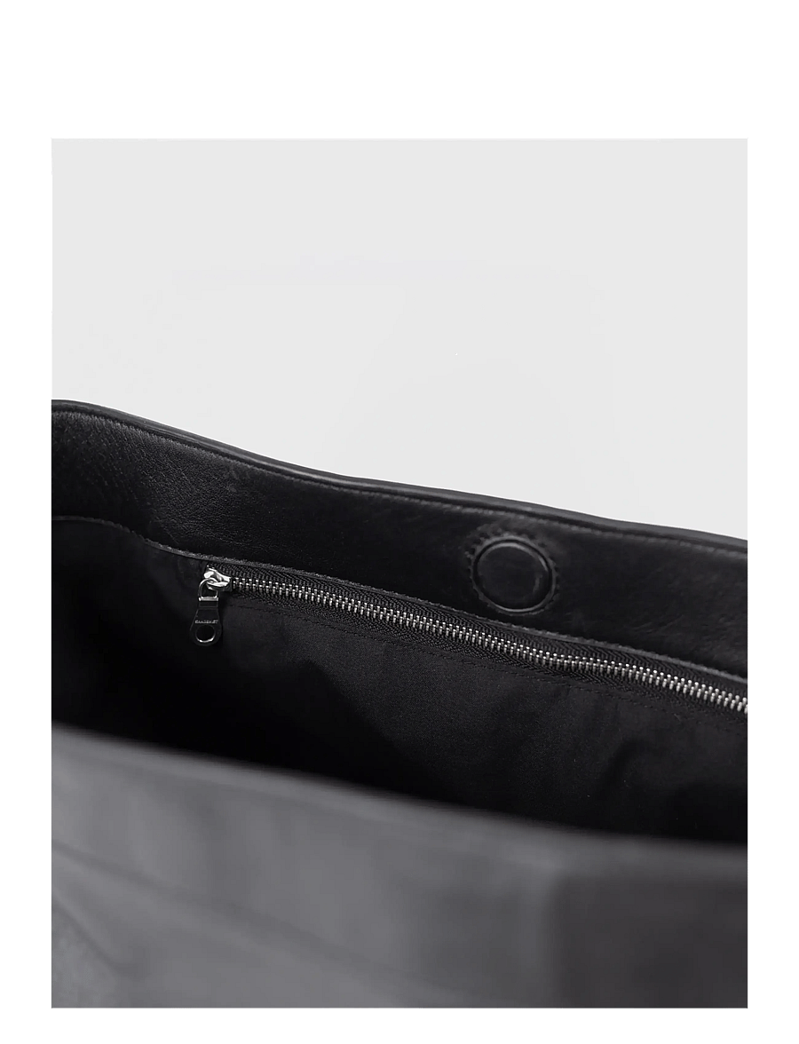 SANDQVIST - LEATHER Shopper Bag - black - 3