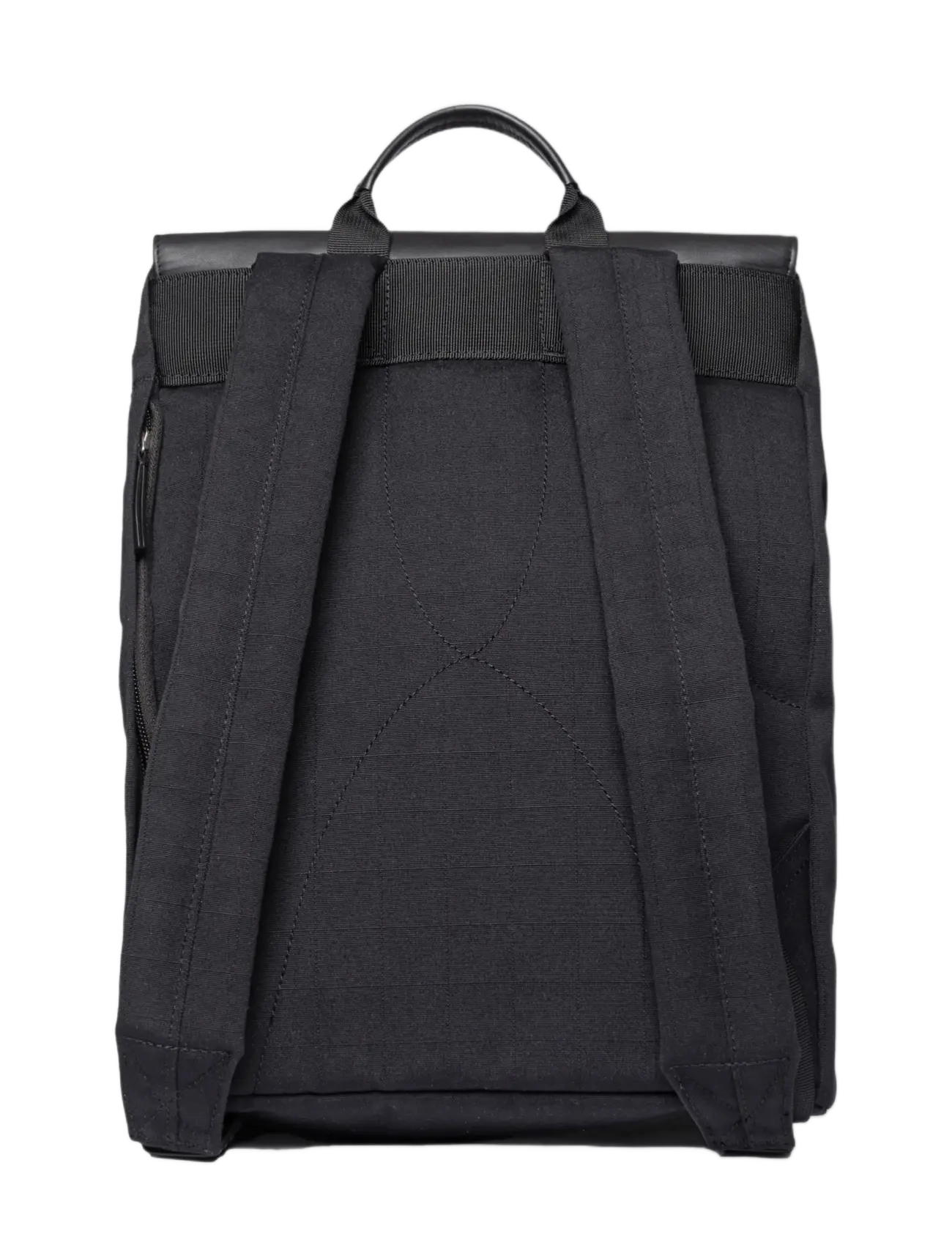 SANDQVIST - EVERYDAY Lid Backpack M - nach anlass kaufen - black with black leather - 1