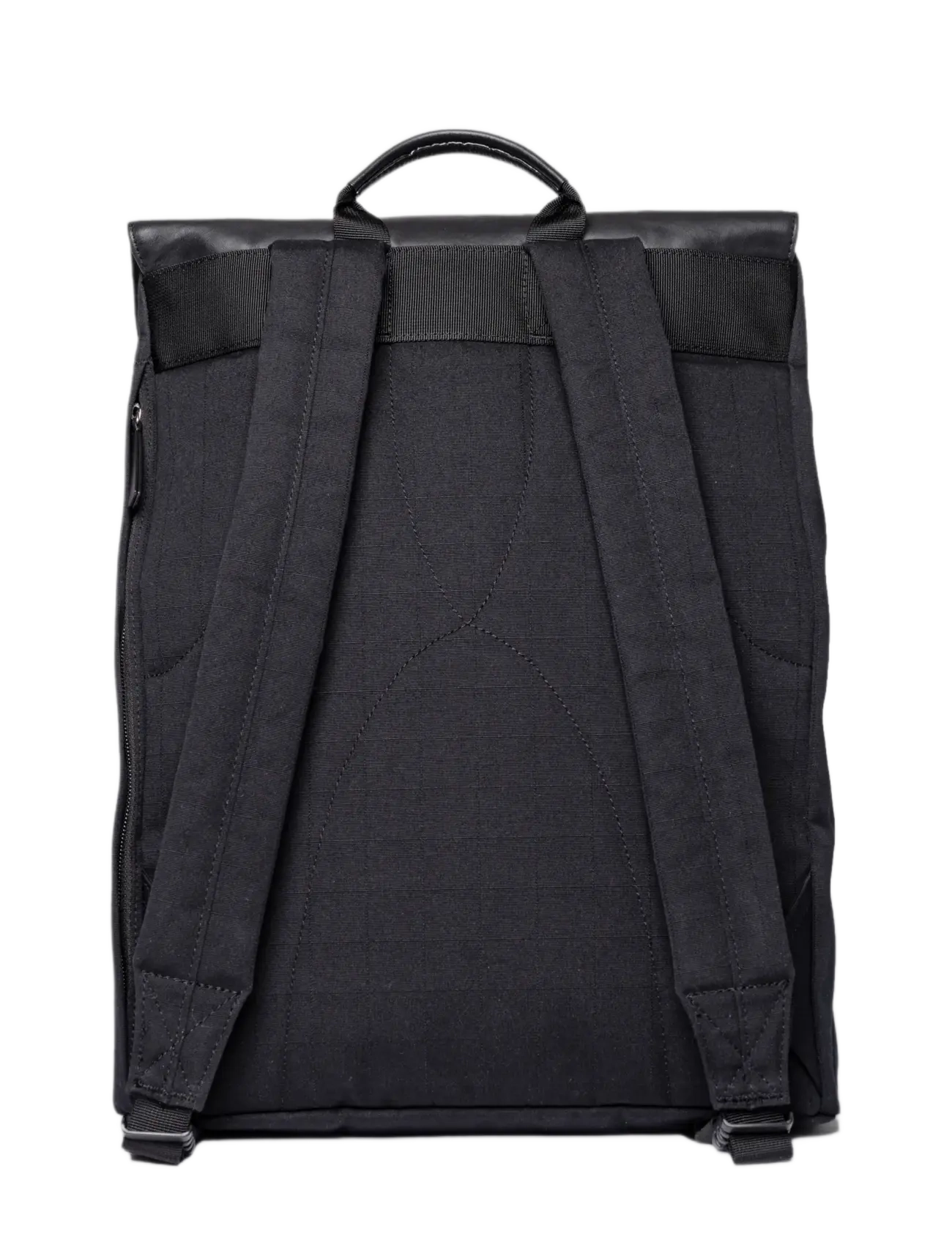 SANDQVIST - EVERYDAY Lid Backpack L - nach anlass kaufen - black with black leather - 1