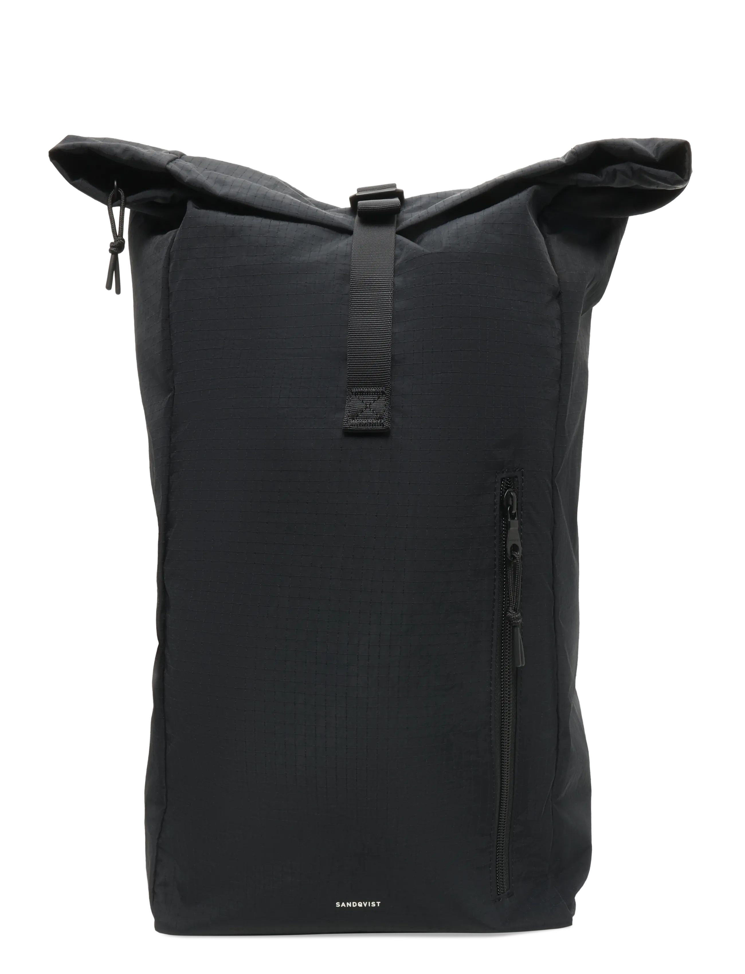 SANDQVIST GRID Rolltop Backpack Bag 16" - Taschen - BLACK / black