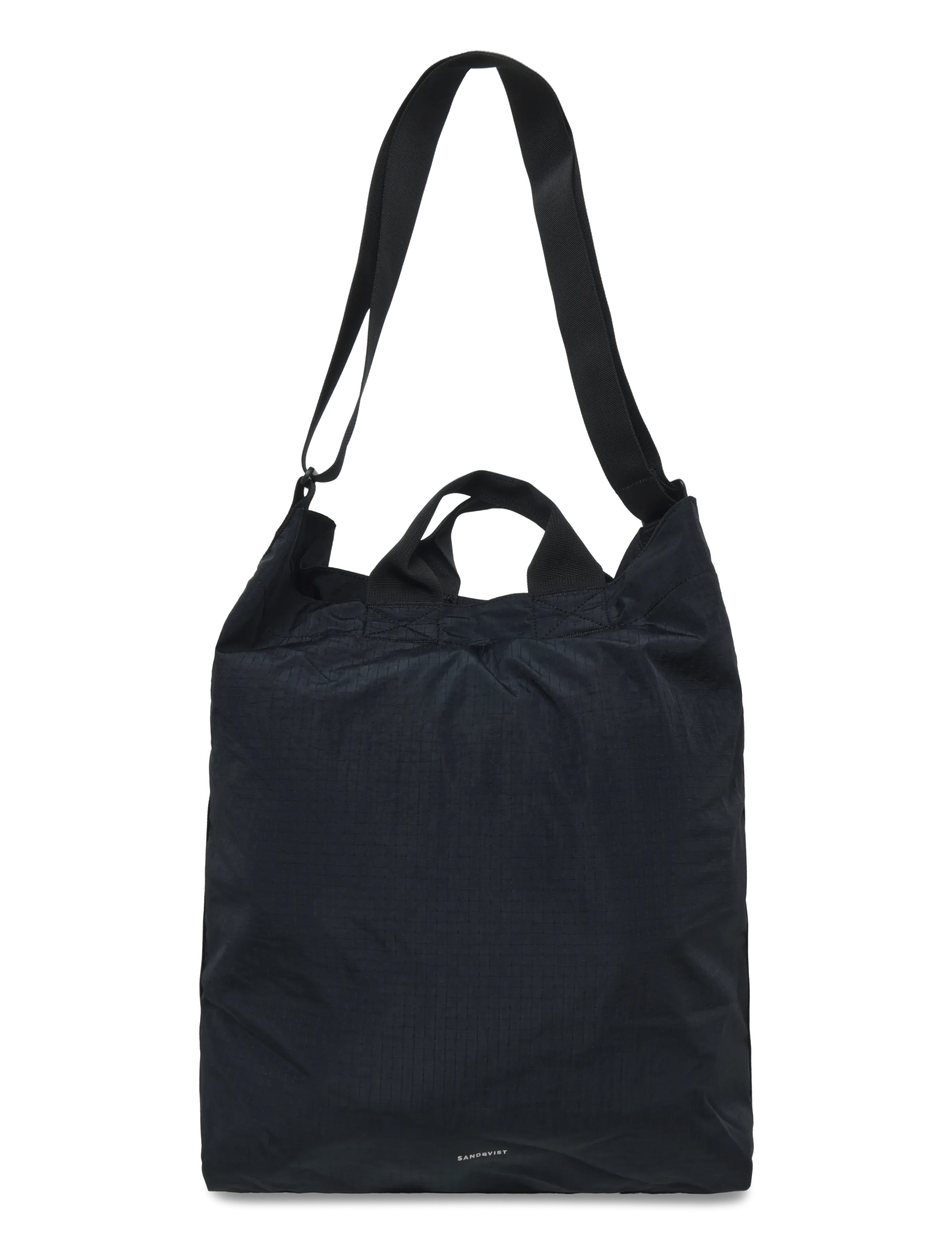 SANDQVIST GRID Shopper Bag - Taschen - BLACK / black