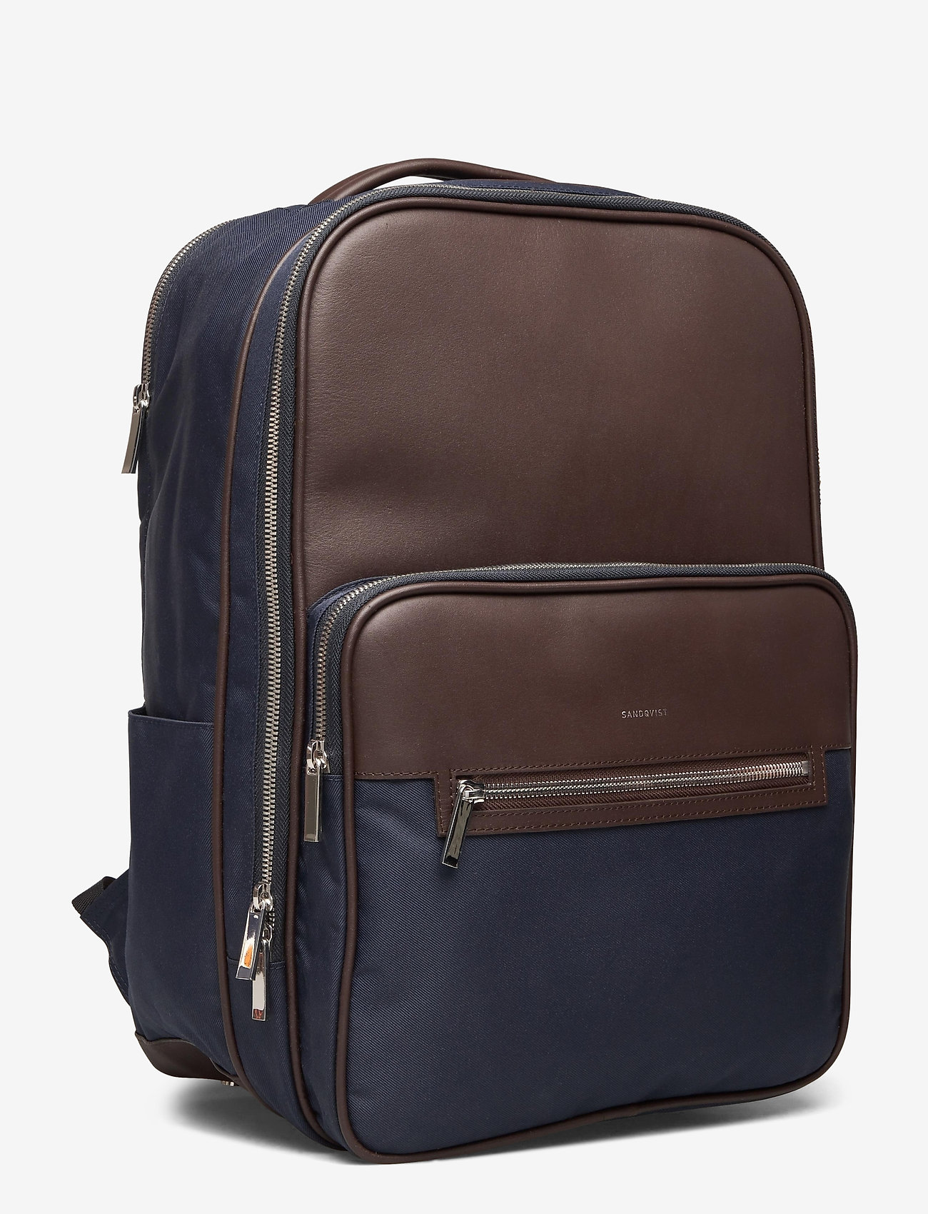 SANDQVIST - FOLKE - navy with dark brown leather - 2