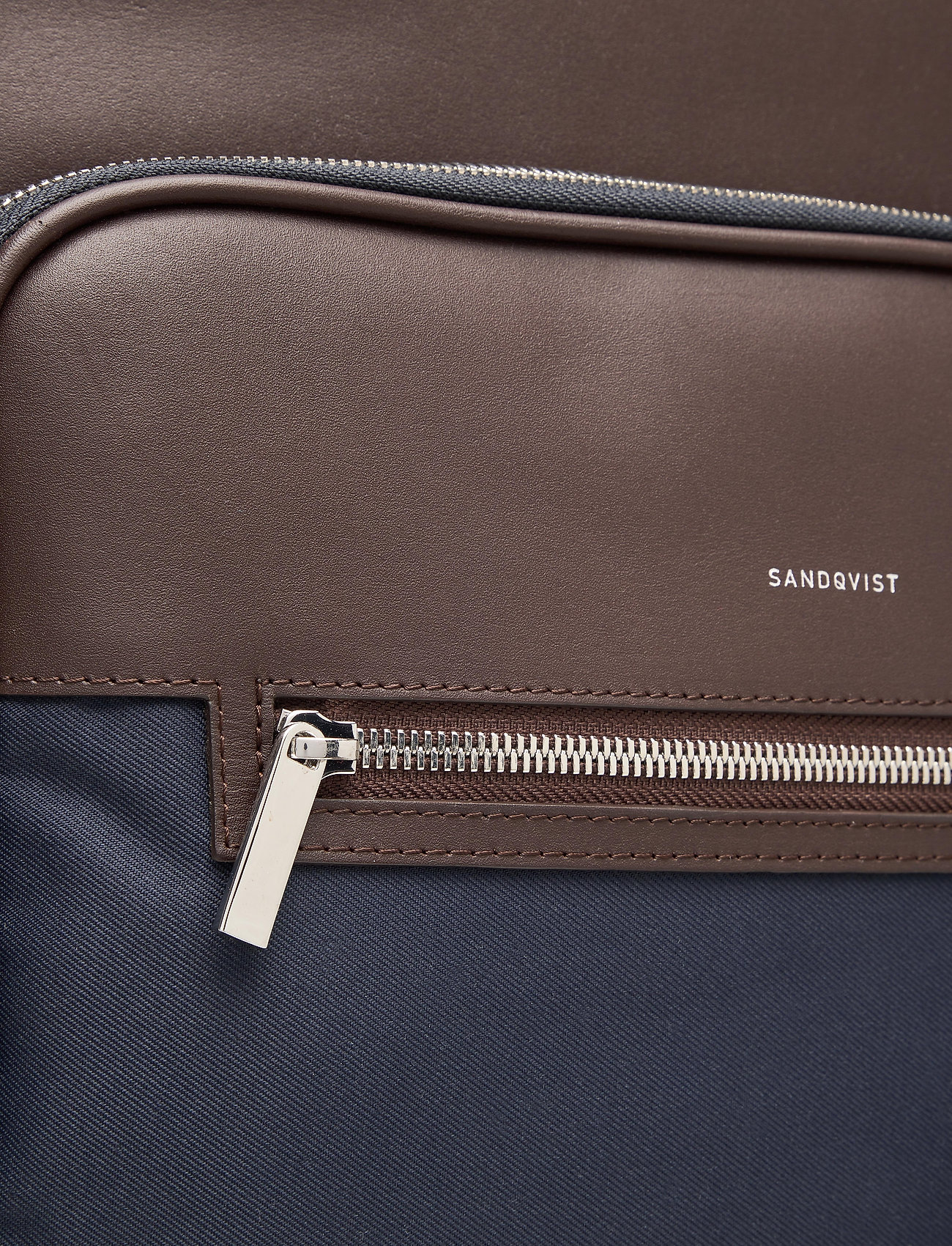 SANDQVIST - FOLKE - navy with dark brown leather - 3