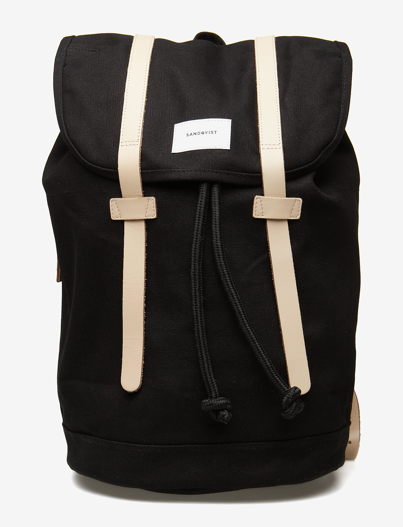 SANDQVIST - STIG LARGE - black w/ natural leather - 0