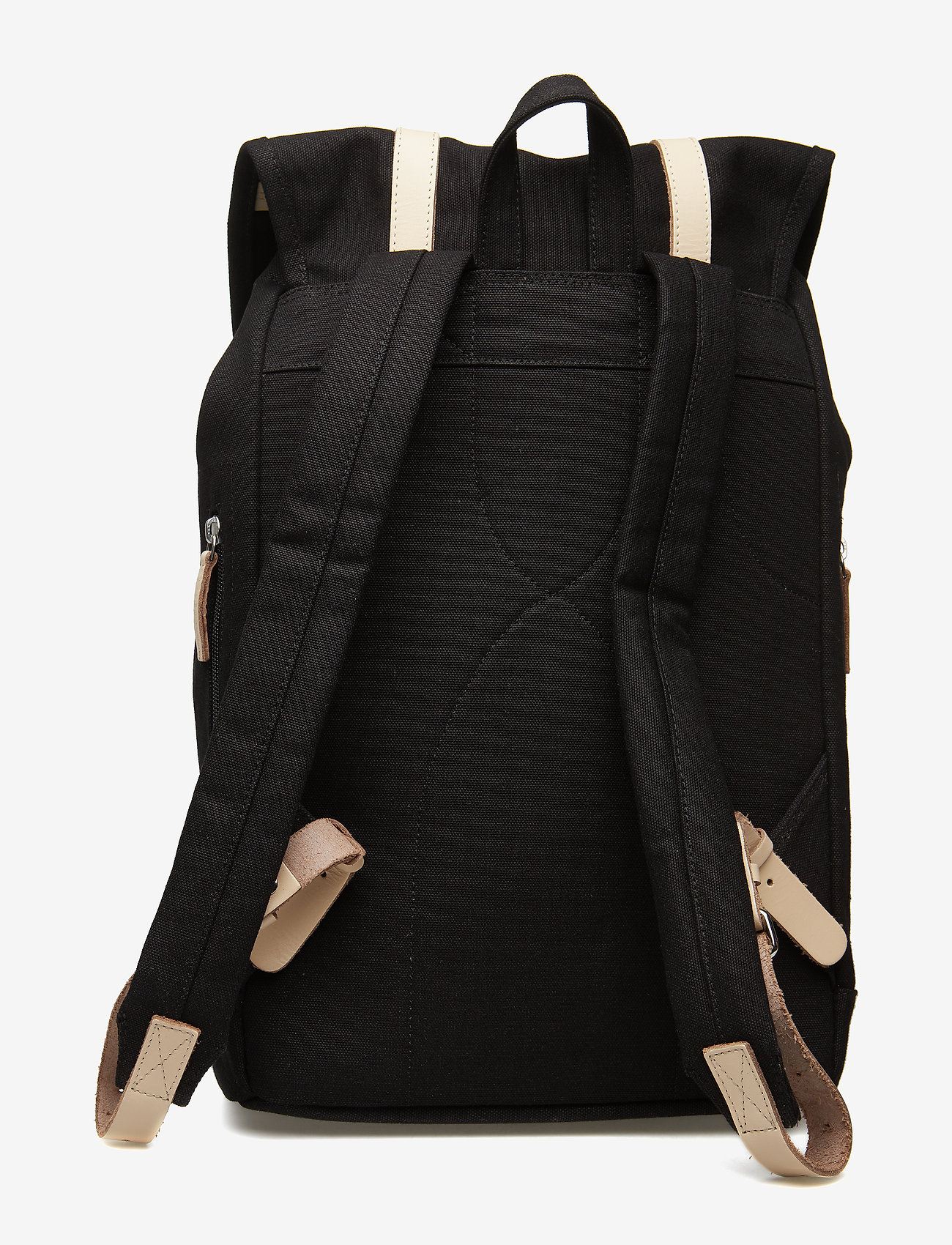 SANDQVIST - STIG LARGE - black w/ natural leather - 1